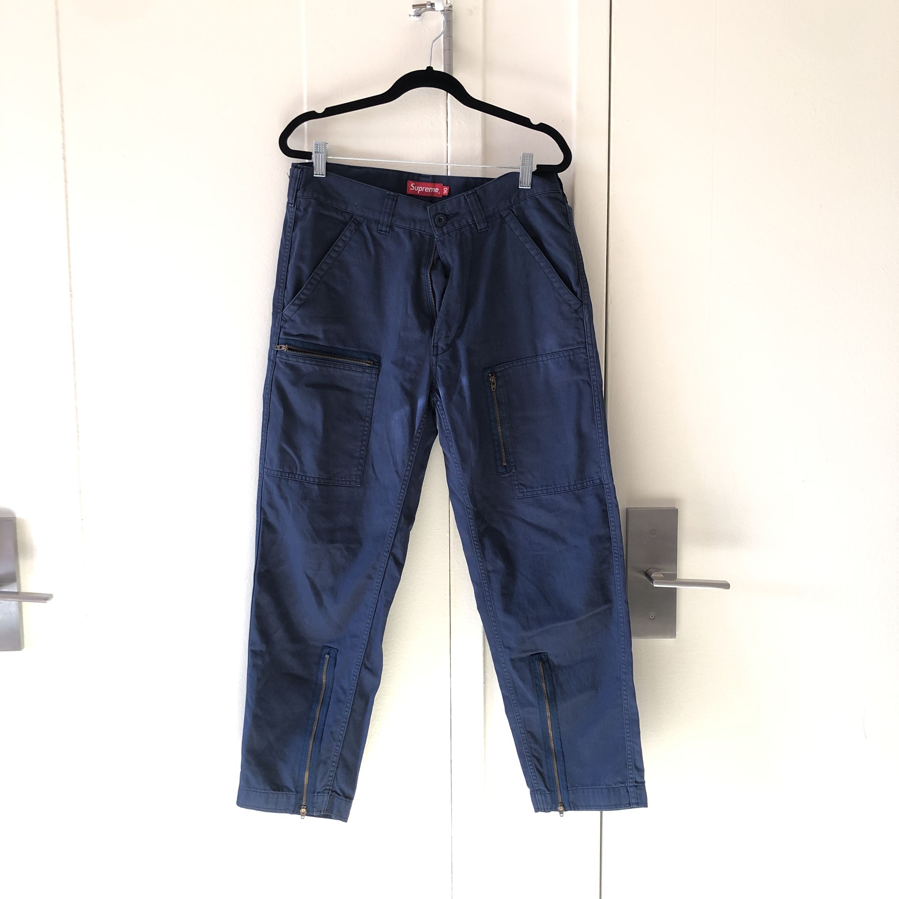 Image of Supreme Flight Work Pants in Navy, Men's (Size 30)