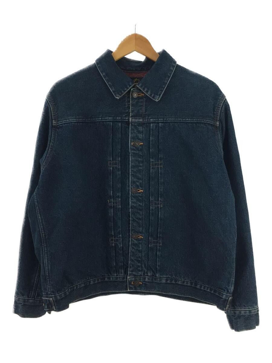 Image of Needles Front Panel Boxy Denim Jacket in Indigo, Men's (Size Small)