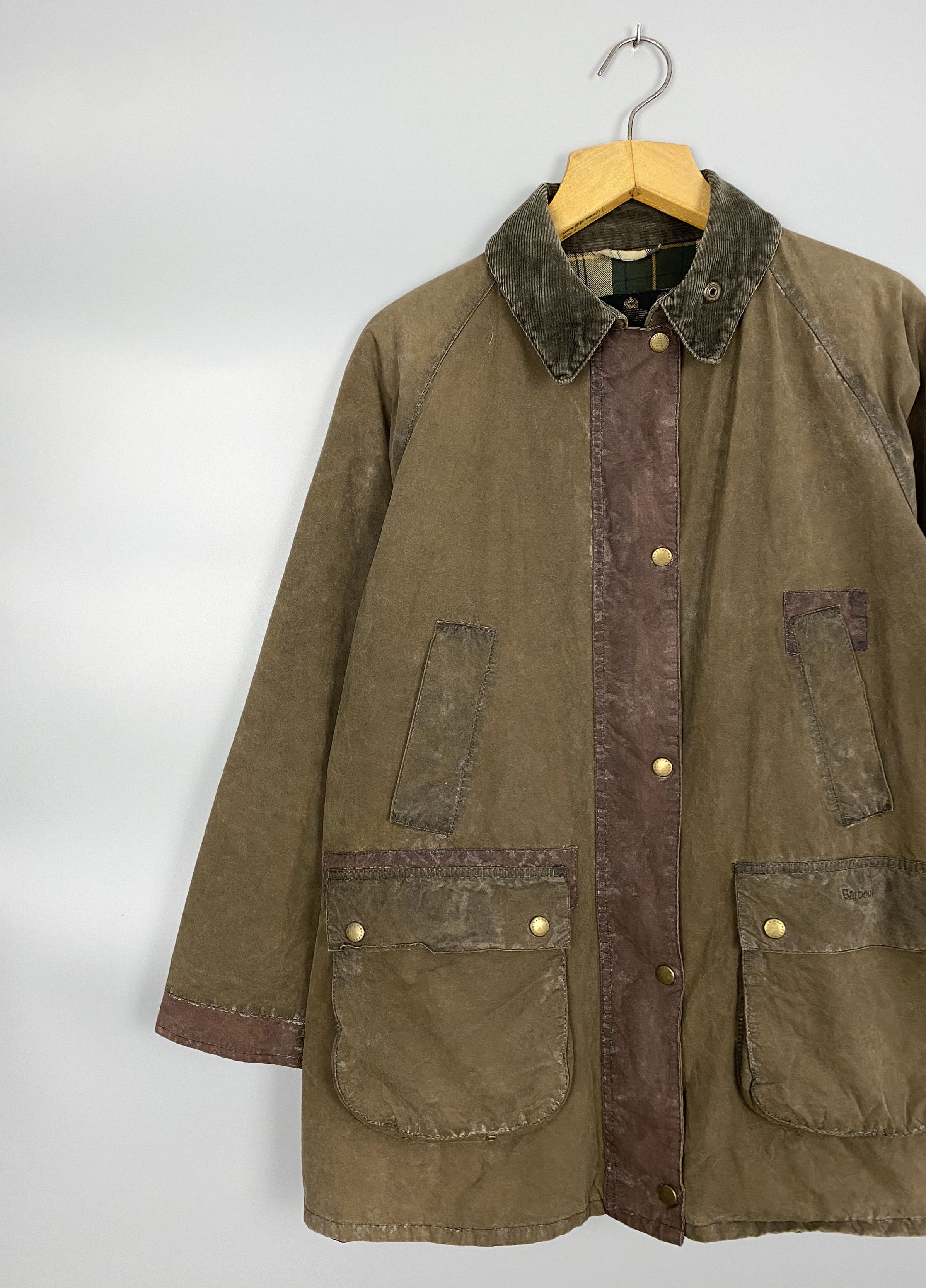 Barbour Barbour WAXED Repaired Bedale Jacket Size L / US 10 / IT 46 - 2 Thumbnail