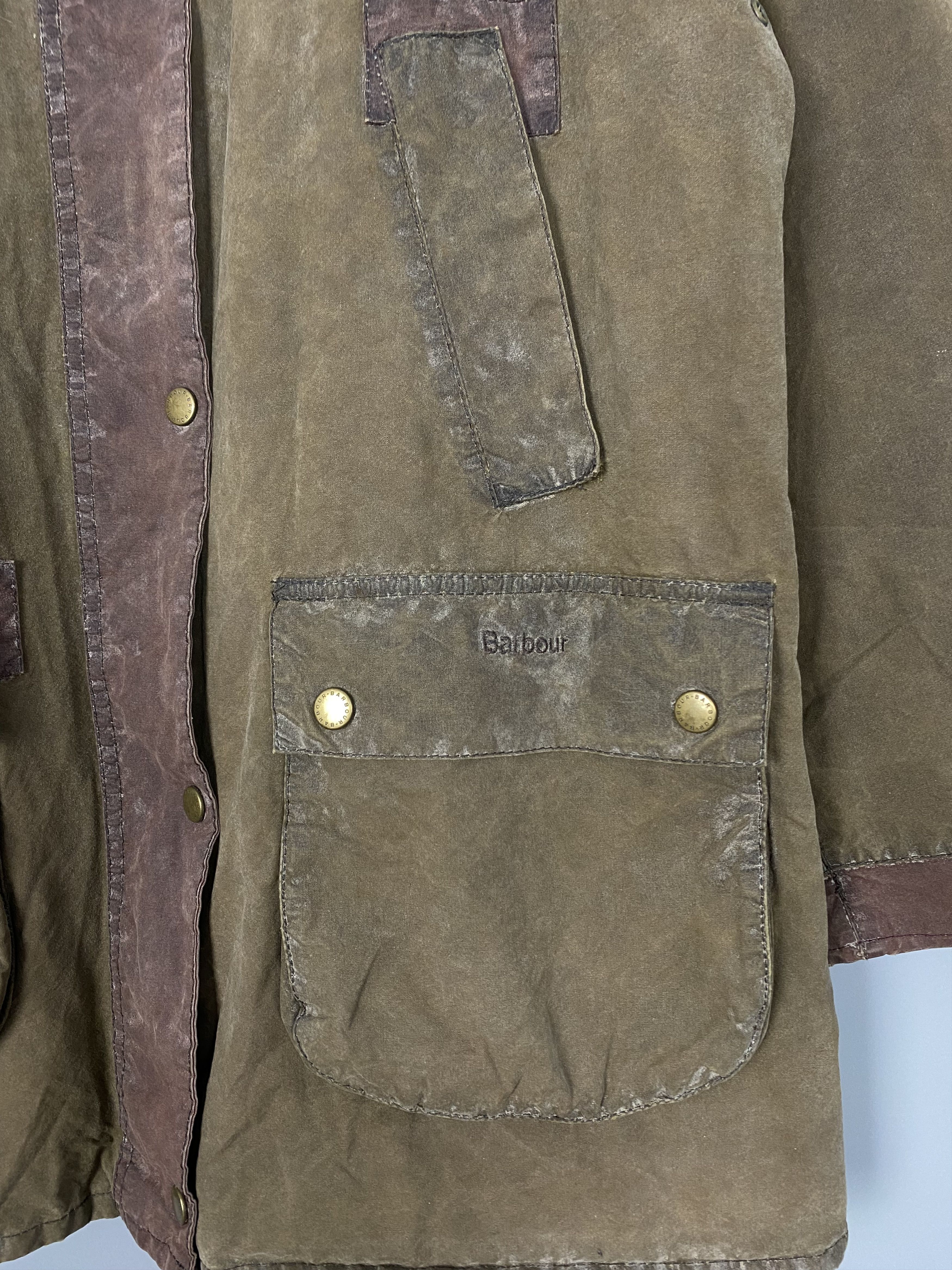 Barbour Barbour WAXED Repaired Bedale Jacket Size L / US 10 / IT 46 - 7 Thumbnail