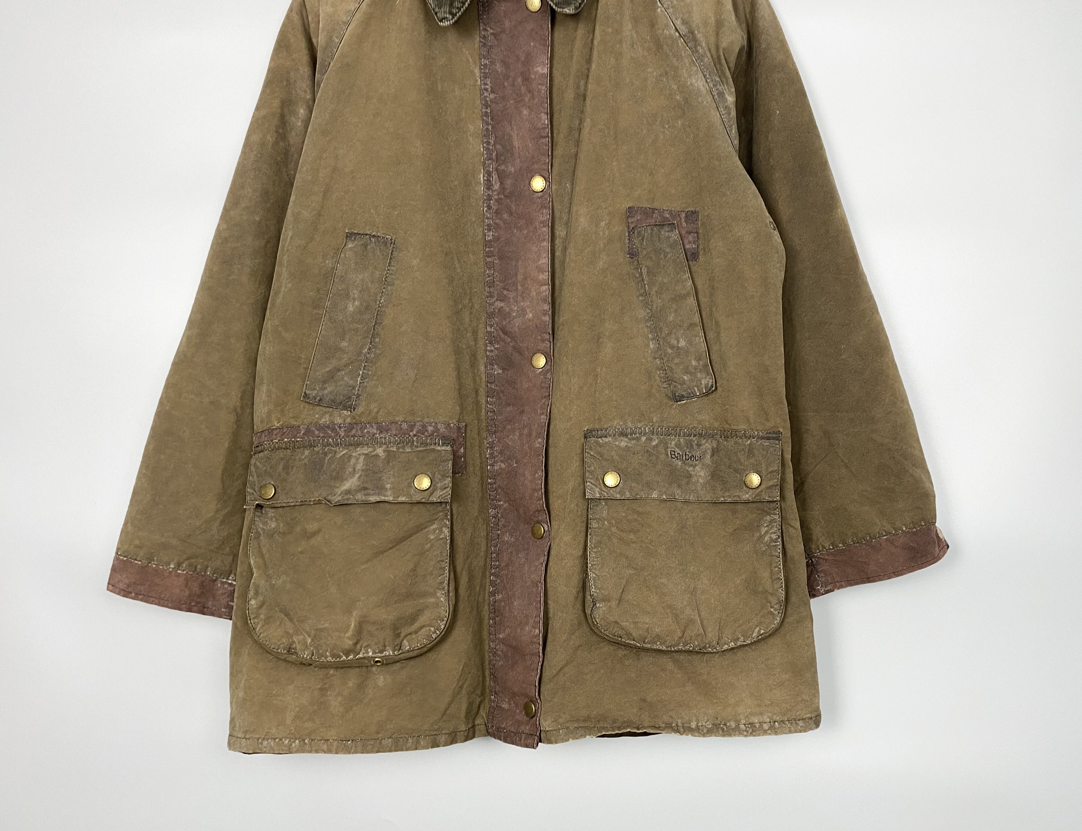 Barbour Barbour WAXED Repaired Bedale Jacket Size L / US 10 / IT 46 - 5 Thumbnail