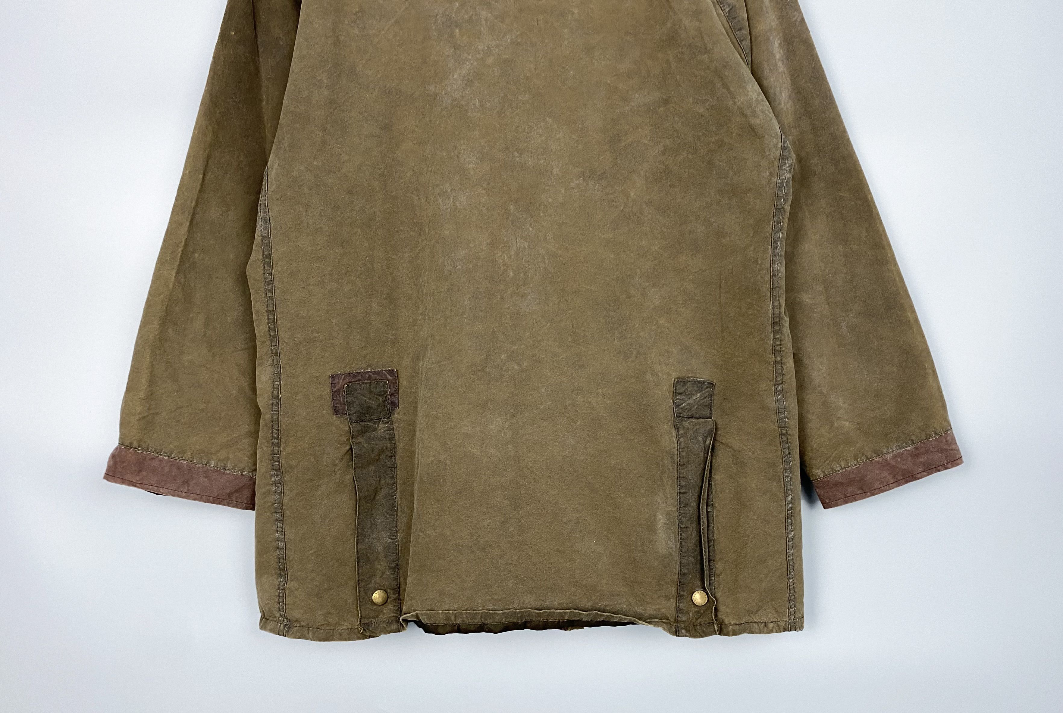 Barbour Barbour WAXED Repaired Bedale Jacket Size L / US 10 / IT 46 - 12 Thumbnail
