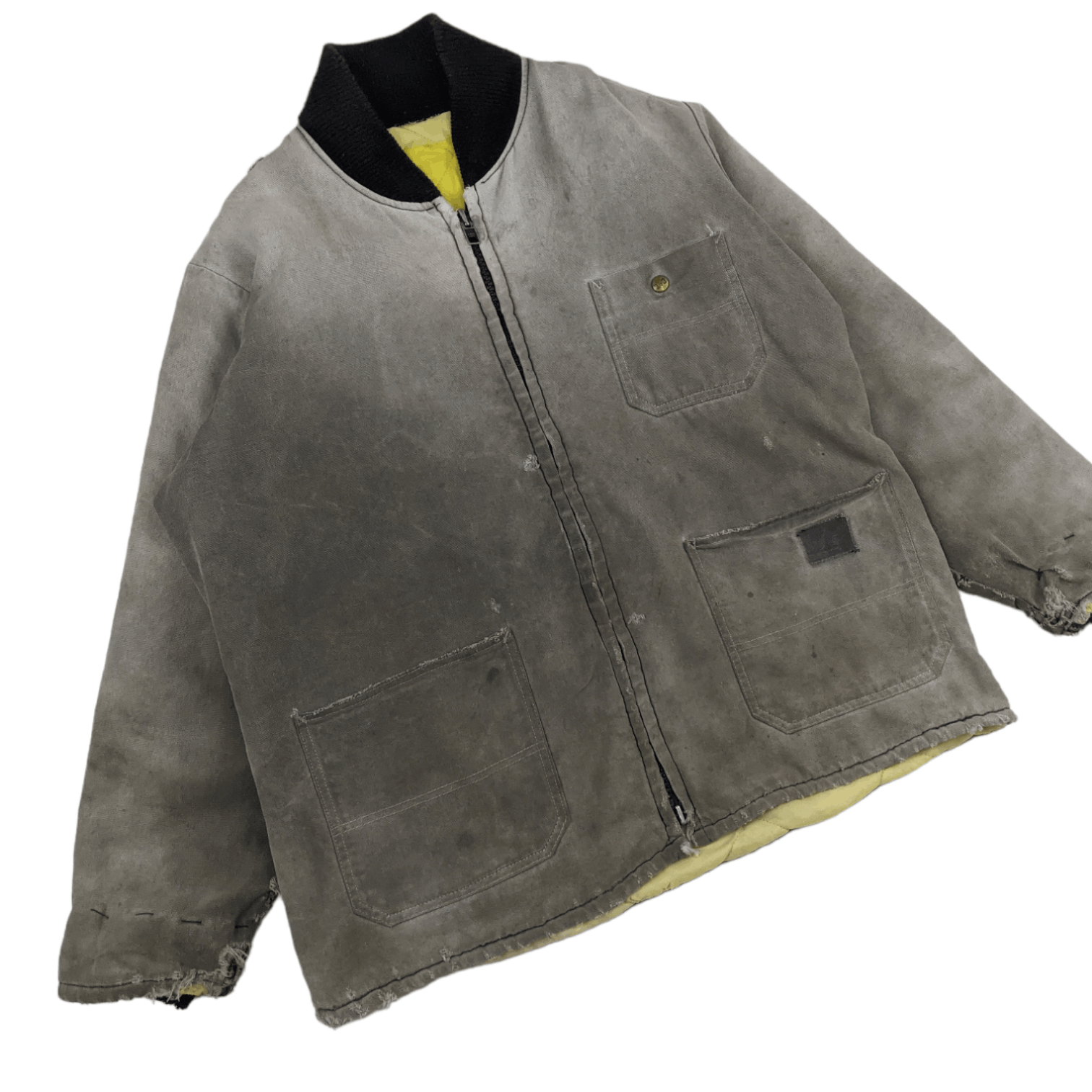 Caterpillar 80's CAT CATERPILLER Heavy Winter Worker Jacket Bomber Style Size US L / EU 52-54 / 3 - 3 Thumbnail