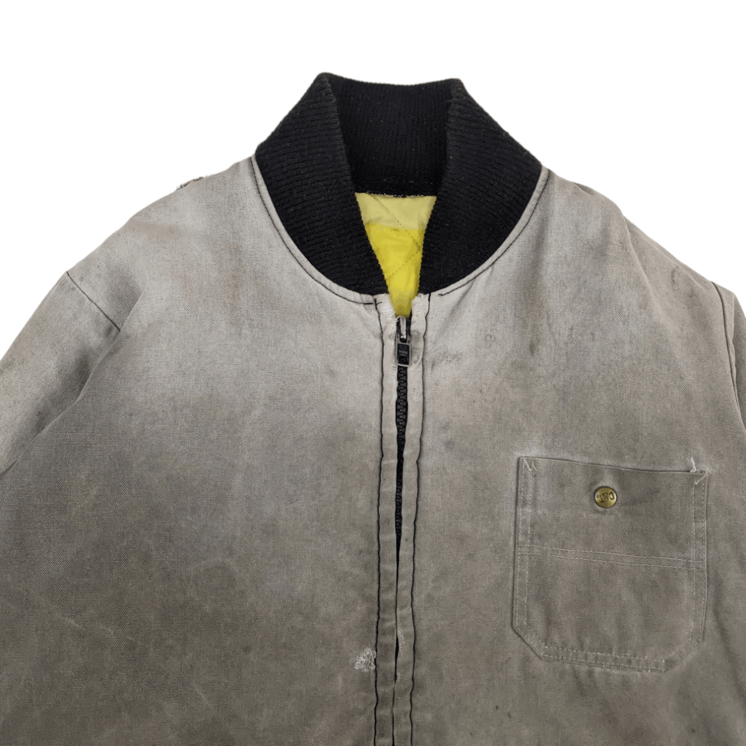 Caterpillar 80's CAT CATERPILLER Heavy Winter Worker Jacket Bomber Style Size US L / EU 52-54 / 3 - 4 Thumbnail