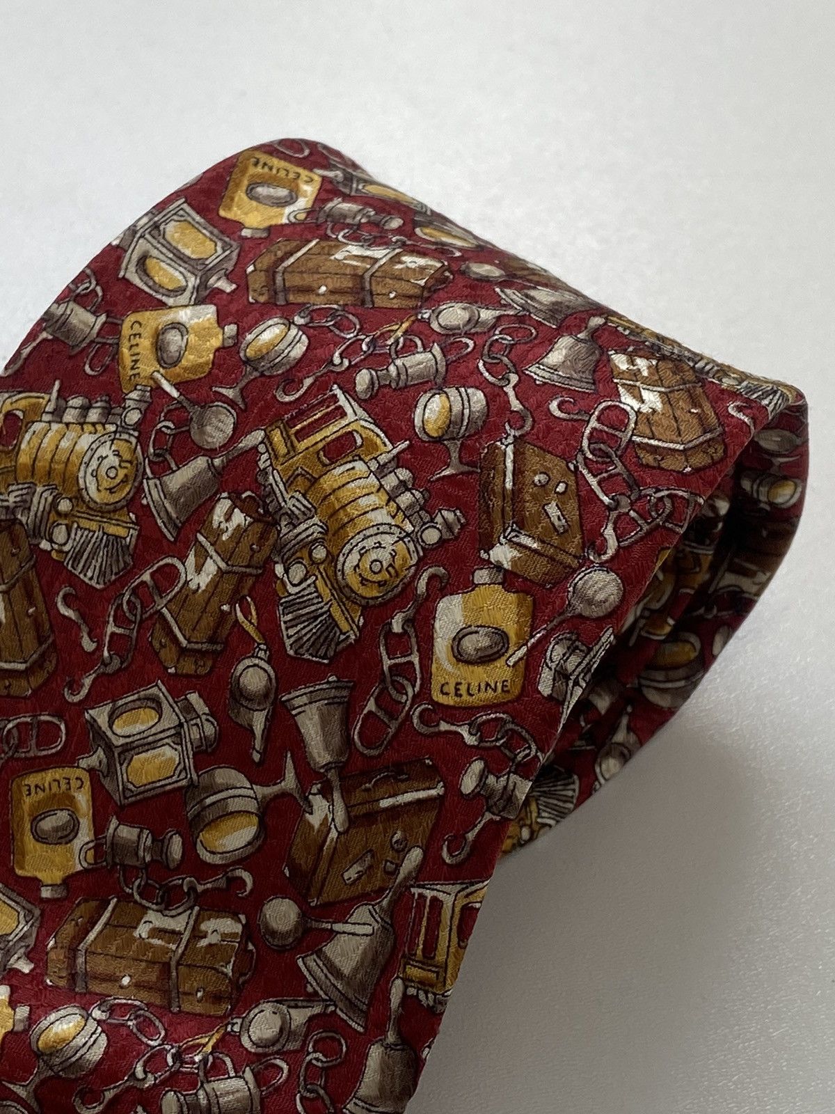 Celine Celine Tie Luxury Size ONE SIZE - 3 Thumbnail