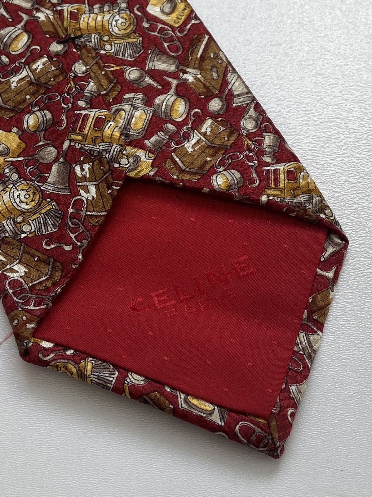 Celine Celine Tie Luxury Size ONE SIZE - 4 Thumbnail