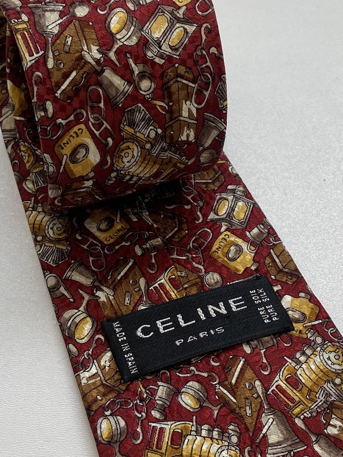 Celine Celine Tie Luxury Size ONE SIZE - 5 Thumbnail