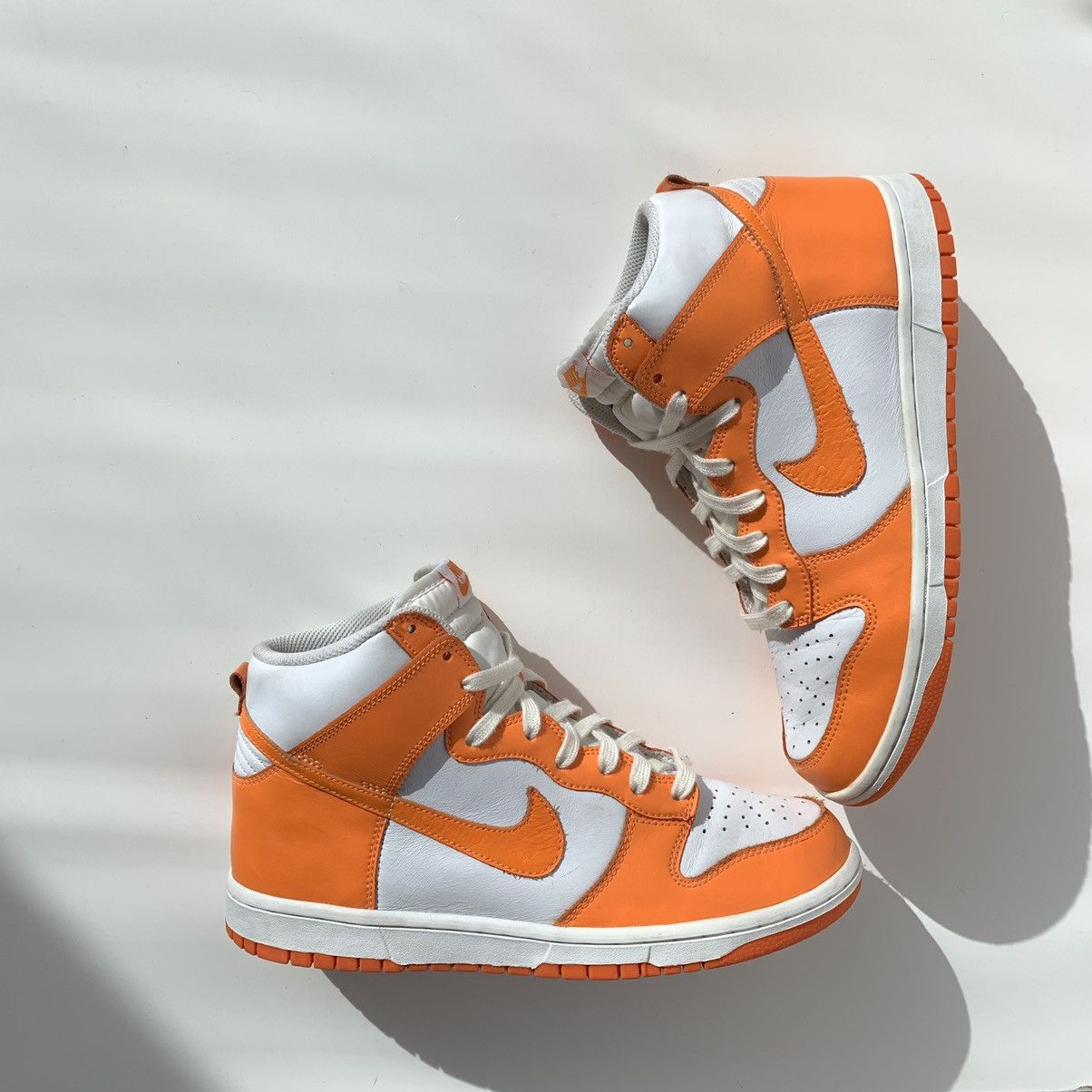 Nike 2010 Nike Dunk High Ostrich Pack Mandarin Orange Size US 8.5 / EU 41-42 - 1 Thumbnail