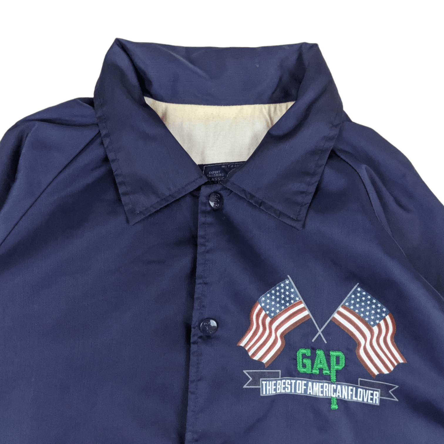 Gap Vintage 90's GAP Big USA Flag Button Up Windbreaker Jacket Size US L / EU 52-54 / 3 - 4 Thumbnail