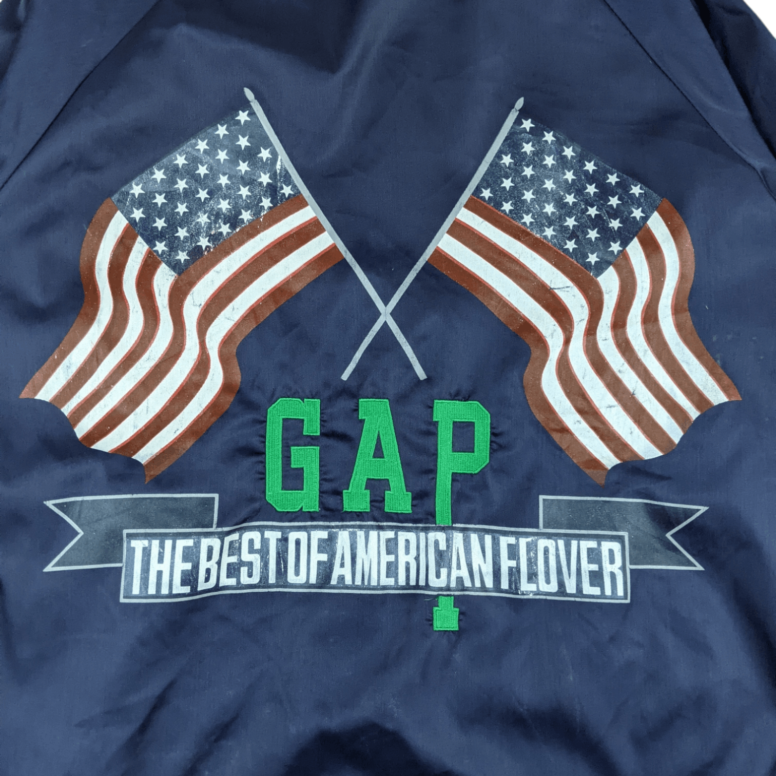 Gap Vintage 90's GAP Big USA Flag Button Up Windbreaker Jacket Size US L / EU 52-54 / 3 - 9 Thumbnail