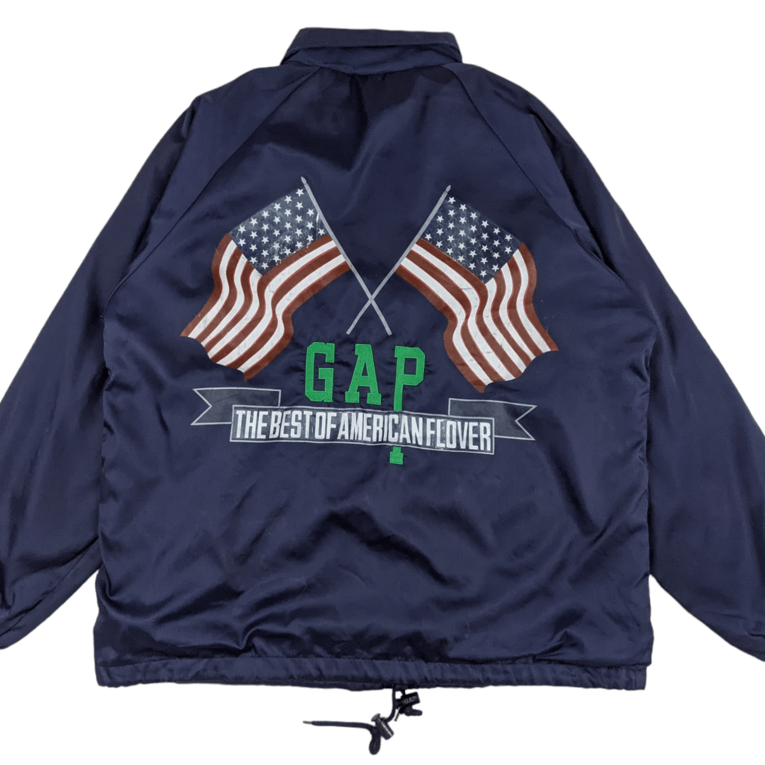 Gap Vintage 90's GAP Big USA Flag Button Up Windbreaker Jacket Size US L / EU 52-54 / 3 - 7 Thumbnail