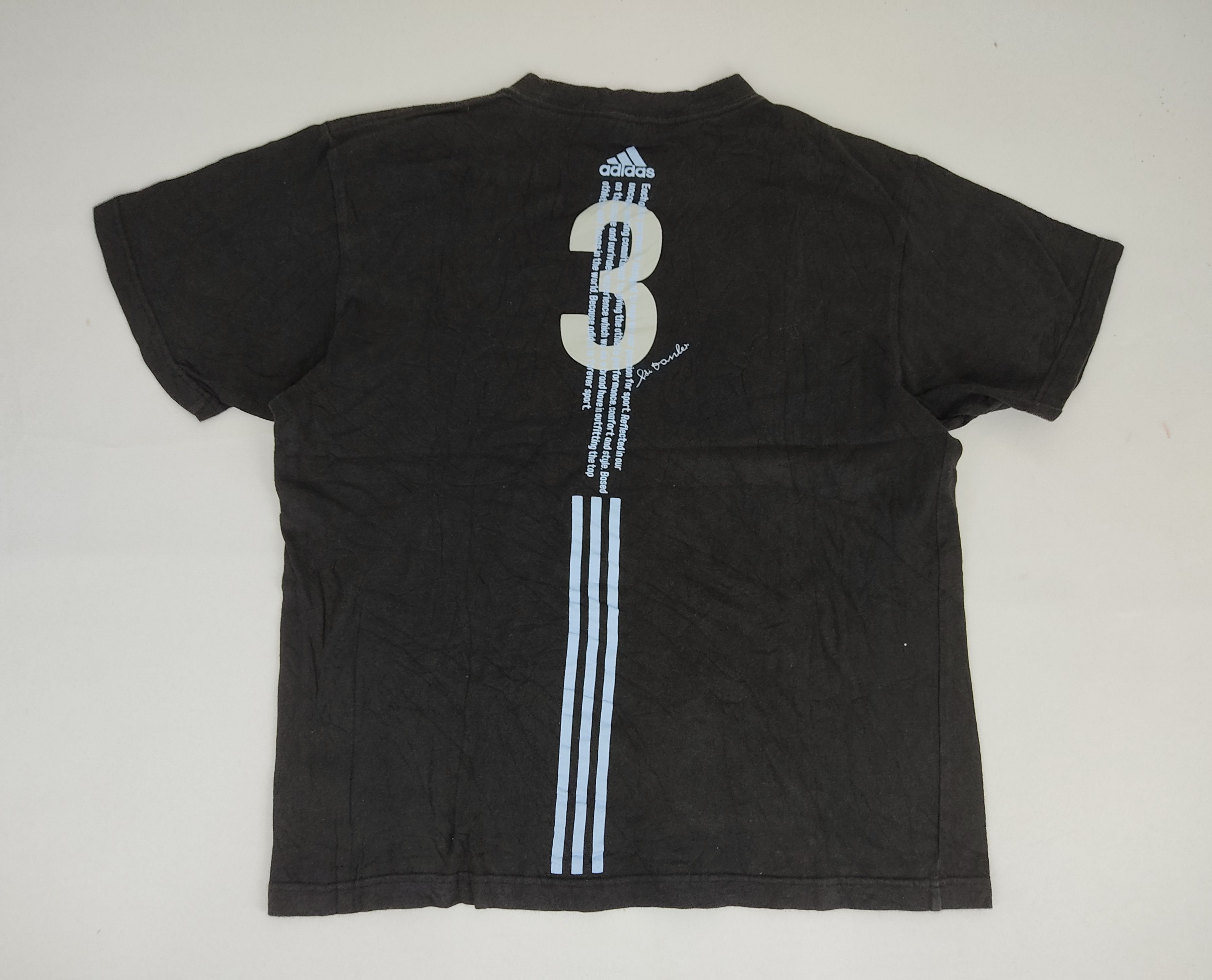 Adidas Adidas Adi Dassler Three Stripes Small Logo Spell Out Size US M / EU 48-50 / 2 - 1 Thumbnail