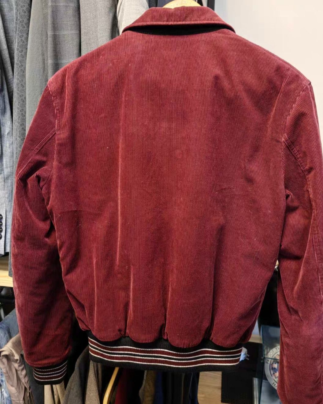 Yves Saint Laurent Saint Laurent Red Corduroy Jacket Size 44 Size US S / EU 44-46 / 1 - 2 Thumbnail