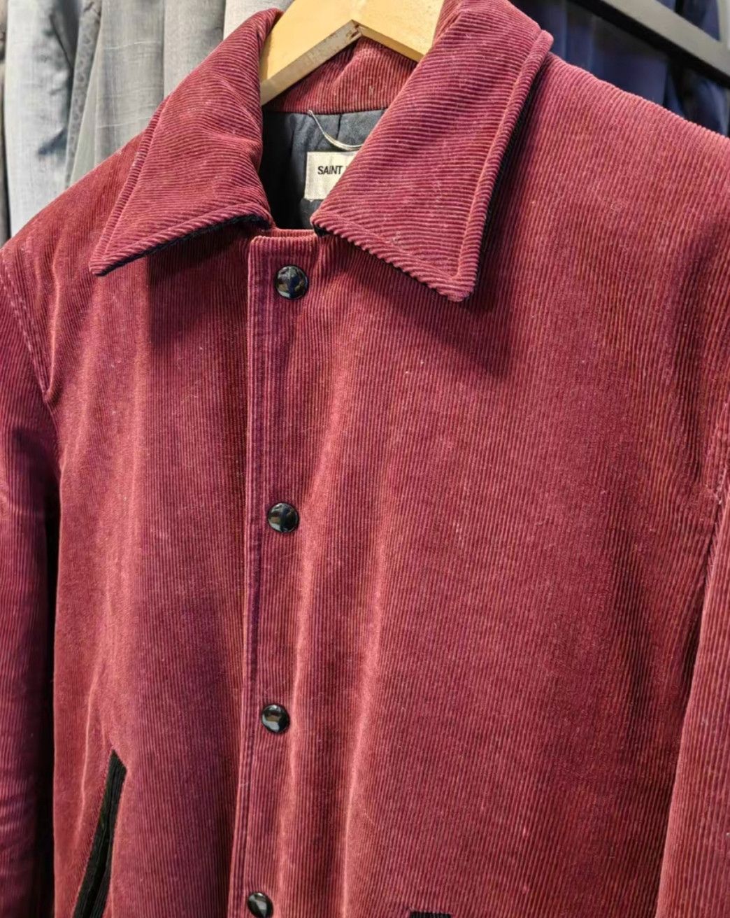 Yves Saint Laurent Saint Laurent Red Corduroy Jacket Size 44 Size US S / EU 44-46 / 1 - 3 Thumbnail