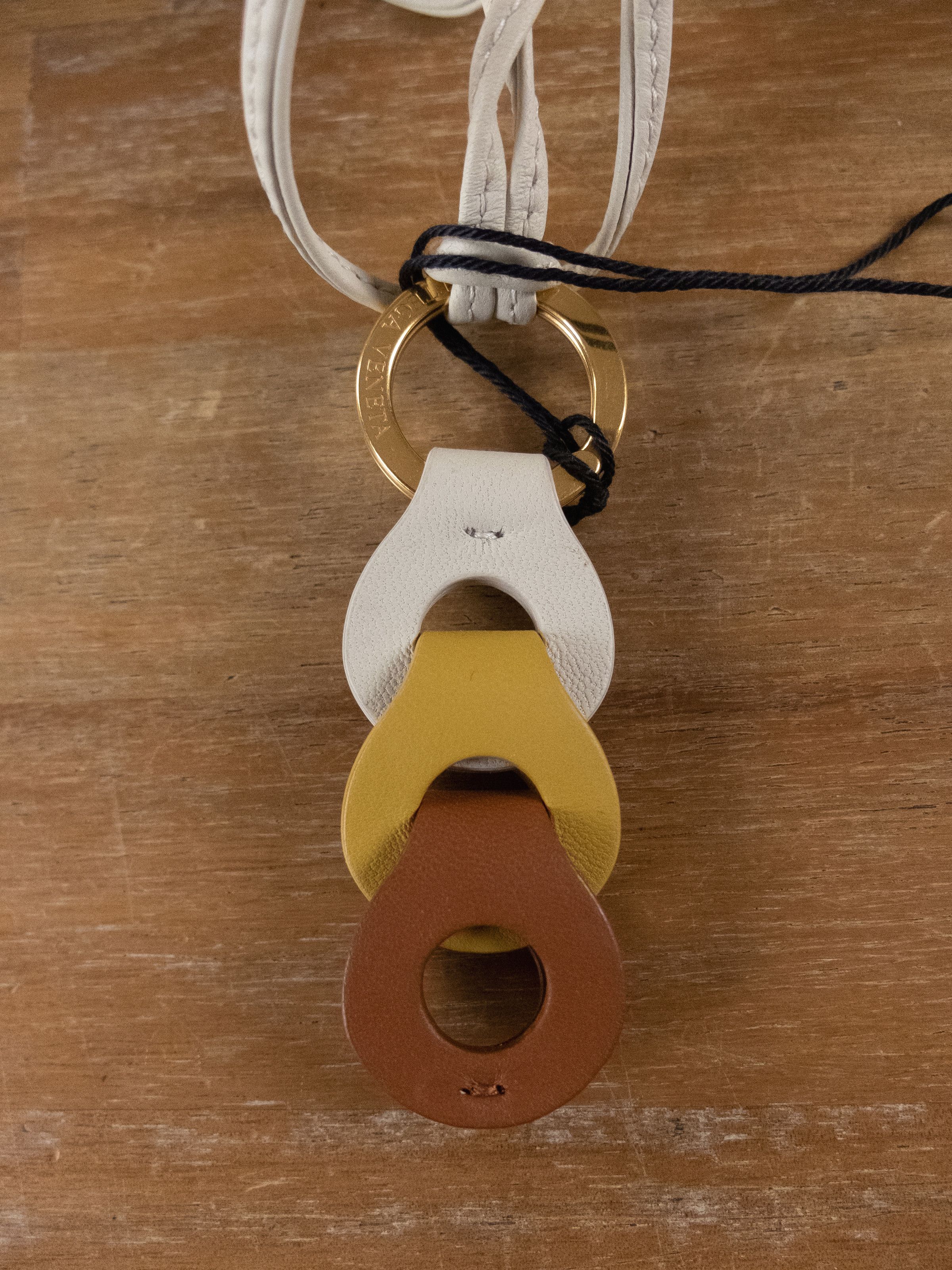 Bottega Veneta BOTTEGA VENETA tricolor leather nappa keyring keyring q Size ONE SIZE - 3 Thumbnail