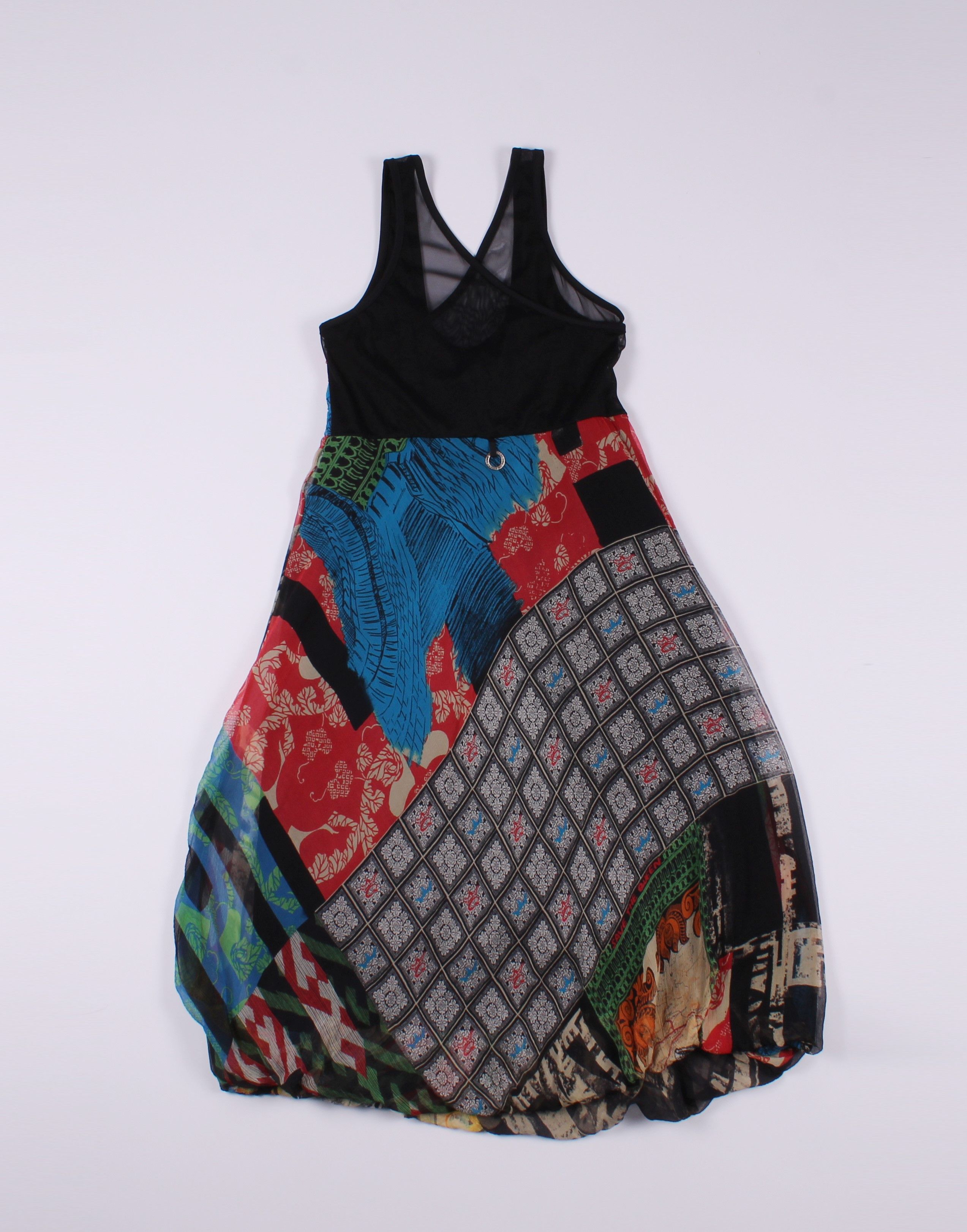 Other Save The Queen Y2K Mesh Printed Midi Dress Size M / US 6-8 / IT 42-44 - 10 Thumbnail