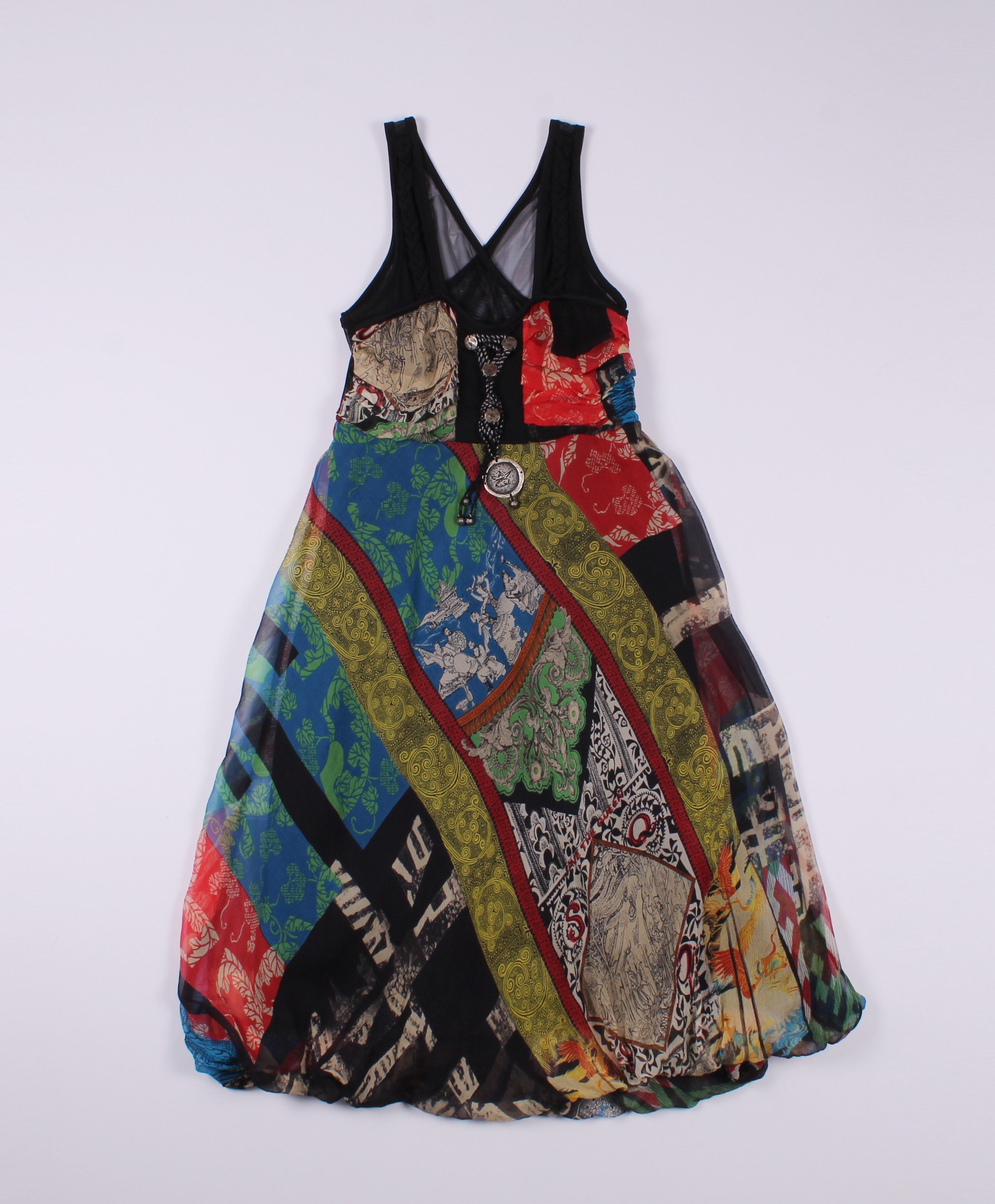 Other Save The Queen Y2K Mesh Printed Midi Dress Size M / US 6-8 / IT 42-44 - 4 Thumbnail