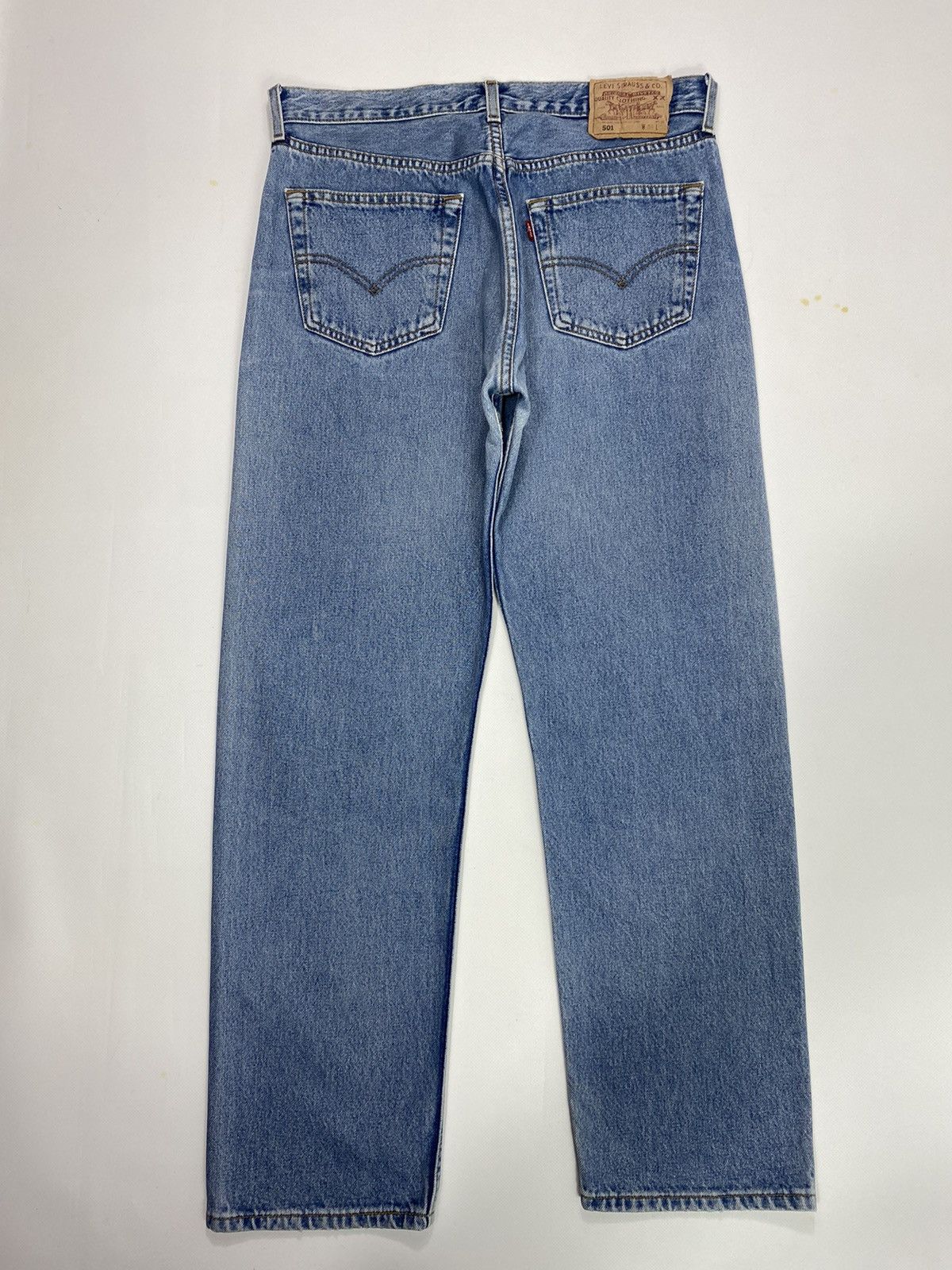Levi's 🔥LASTDROP🔥 Stonewashed Light Blue Denim Jeans 501 Size US 31 - 3 Thumbnail