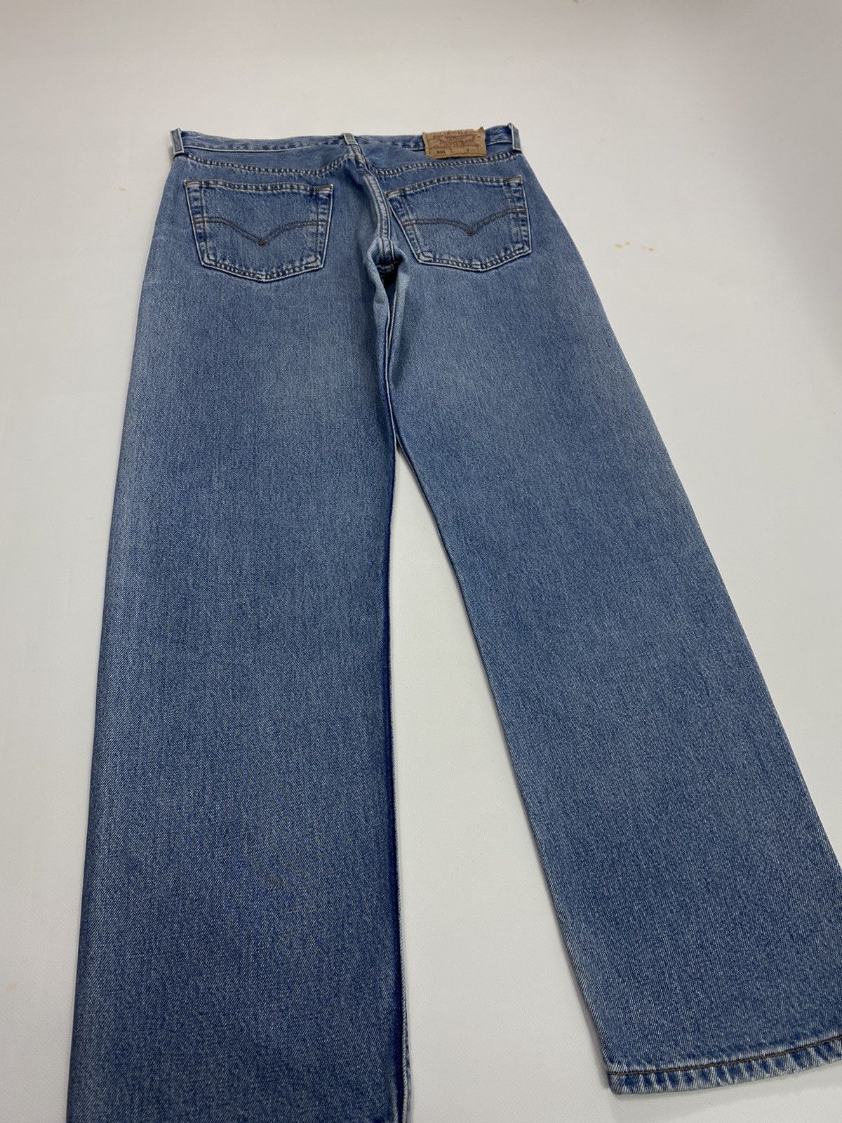 Levi's 🔥LASTDROP🔥 Stonewashed Light Blue Denim Jeans 501 Size US 31 - 4 Thumbnail