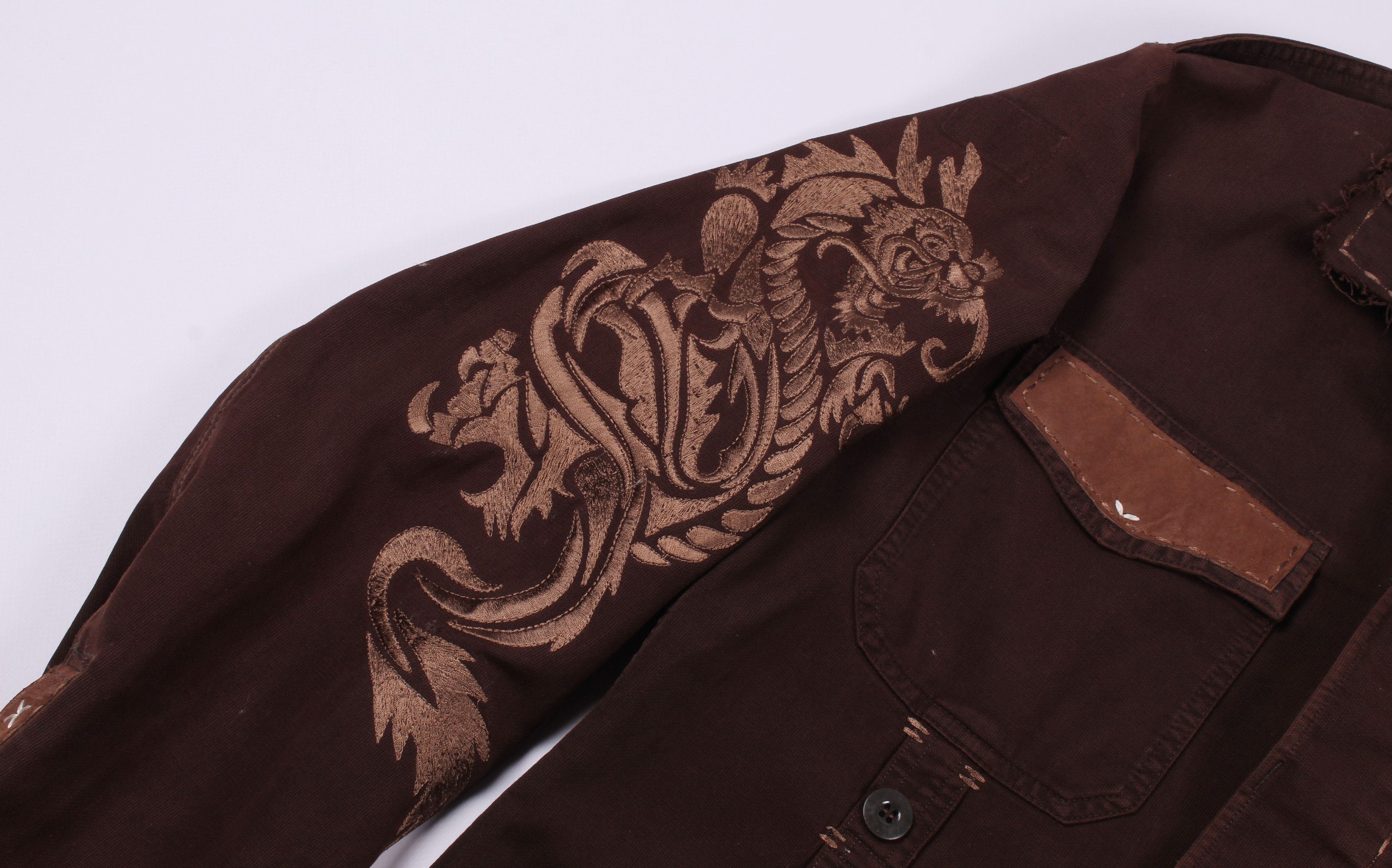 Jaded by Knight Jaded By Knight Dragon Embroidered Overshirt Jacket Size US M / EU 48-50 / 2 - 3 Thumbnail