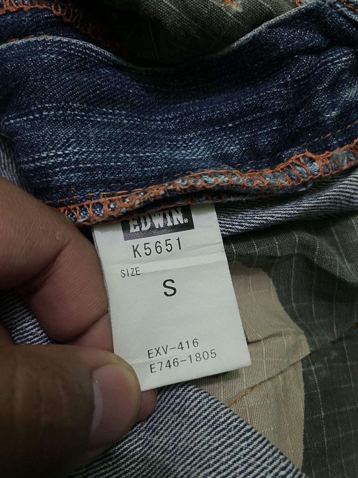 Edwin × Japanese Brand EDWIN denim "Rare design with pocket" Size US 30 / EU 46 - 7 Thumbnail