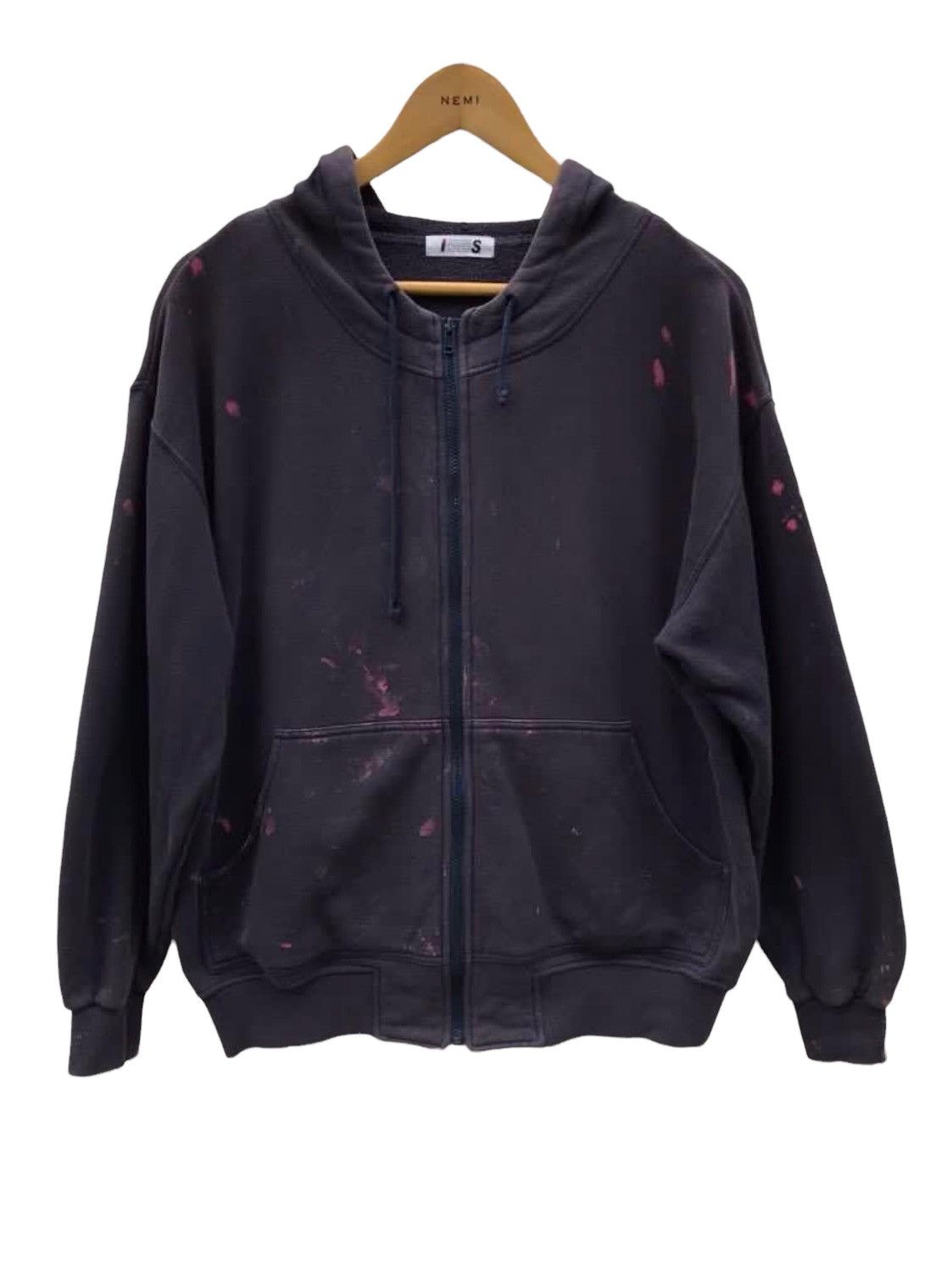 Issey Miyake 🔥VTG I.S CARE LABEL INSTRUCTIONS ZIPPER HOODIE Size US M / EU 48-50 / 2 - 4 Thumbnail