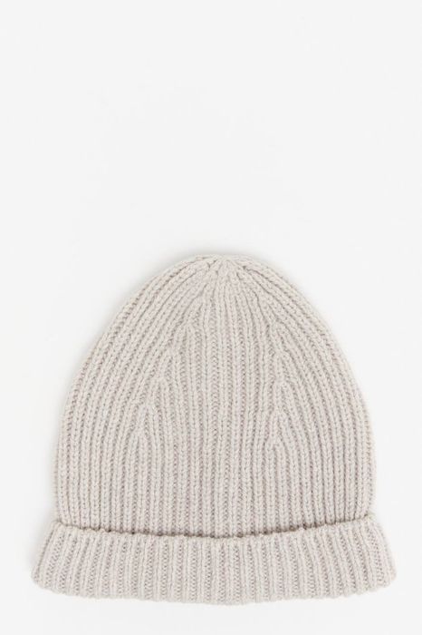 Rick Owens RICK OWENS FW22 STROBE RIBBED BEANIE IN RECYCLED