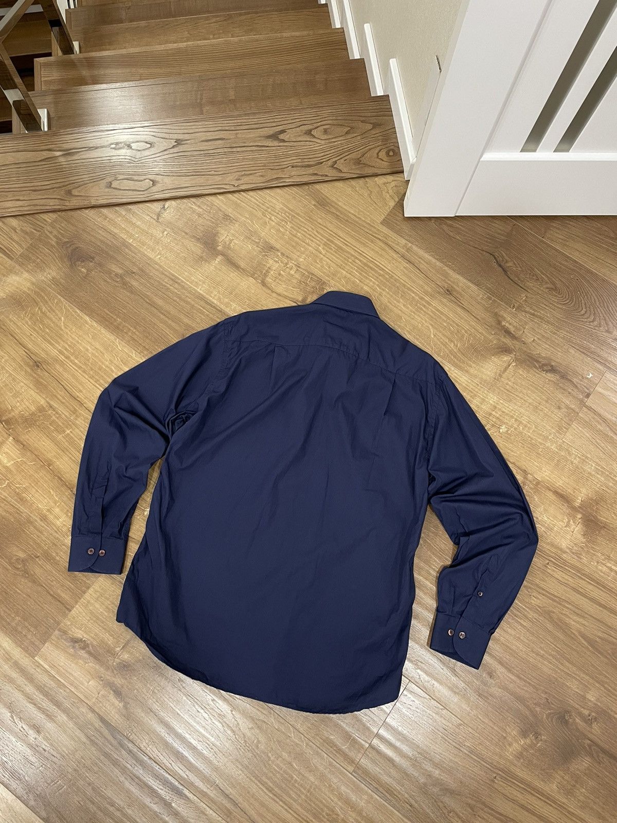 Dolce & Gabbana × Vintage Vintage Dolce&Gabbana Blue Button Ups Shirt Size L Size US L / EU 52-54 / 3 - 8 Thumbnail