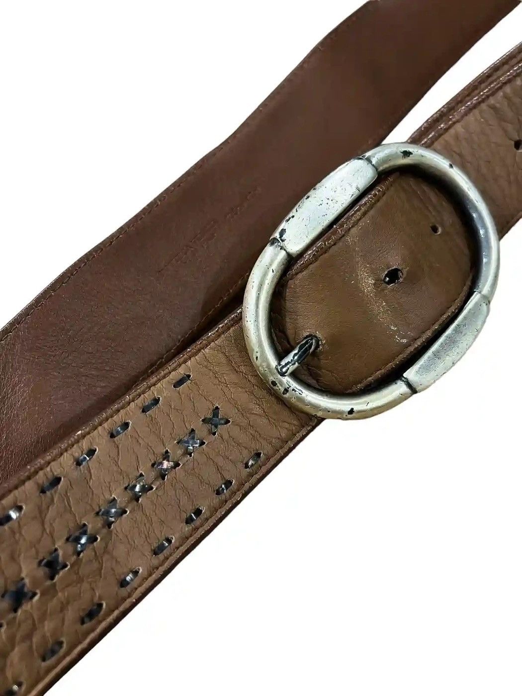 Bottega Veneta OG Bottega Veneta 🇮🇹 Intrecciato Calfskin Buckle Belt Size ONE SIZE - 1 Thumbnail