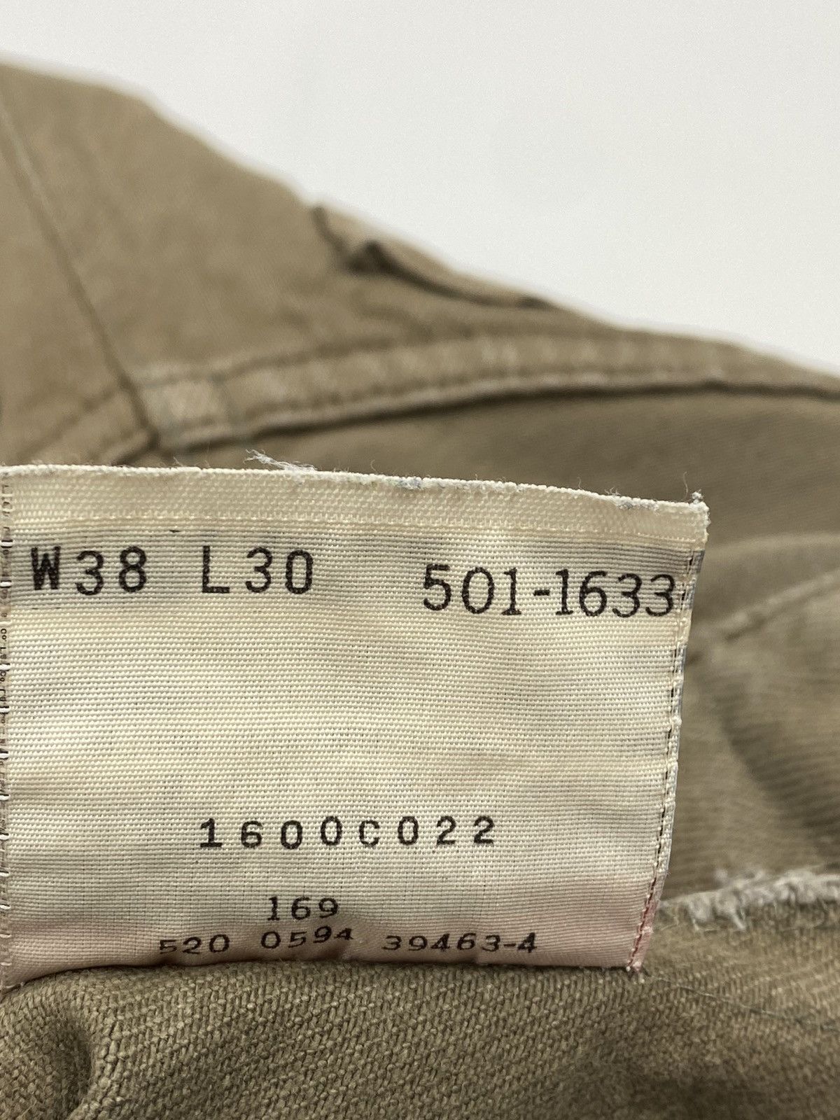 Levi's 🔥LASTDROP🔥Made In USA Greenish Brown Fade Distressed Pants Size US 33 - 7 Thumbnail