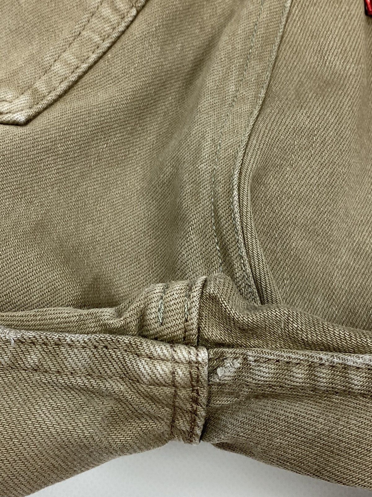 Levi's 🔥LASTDROP🔥Made In USA Greenish Brown Fade Distressed Pants Size US 33 - 14 Thumbnail