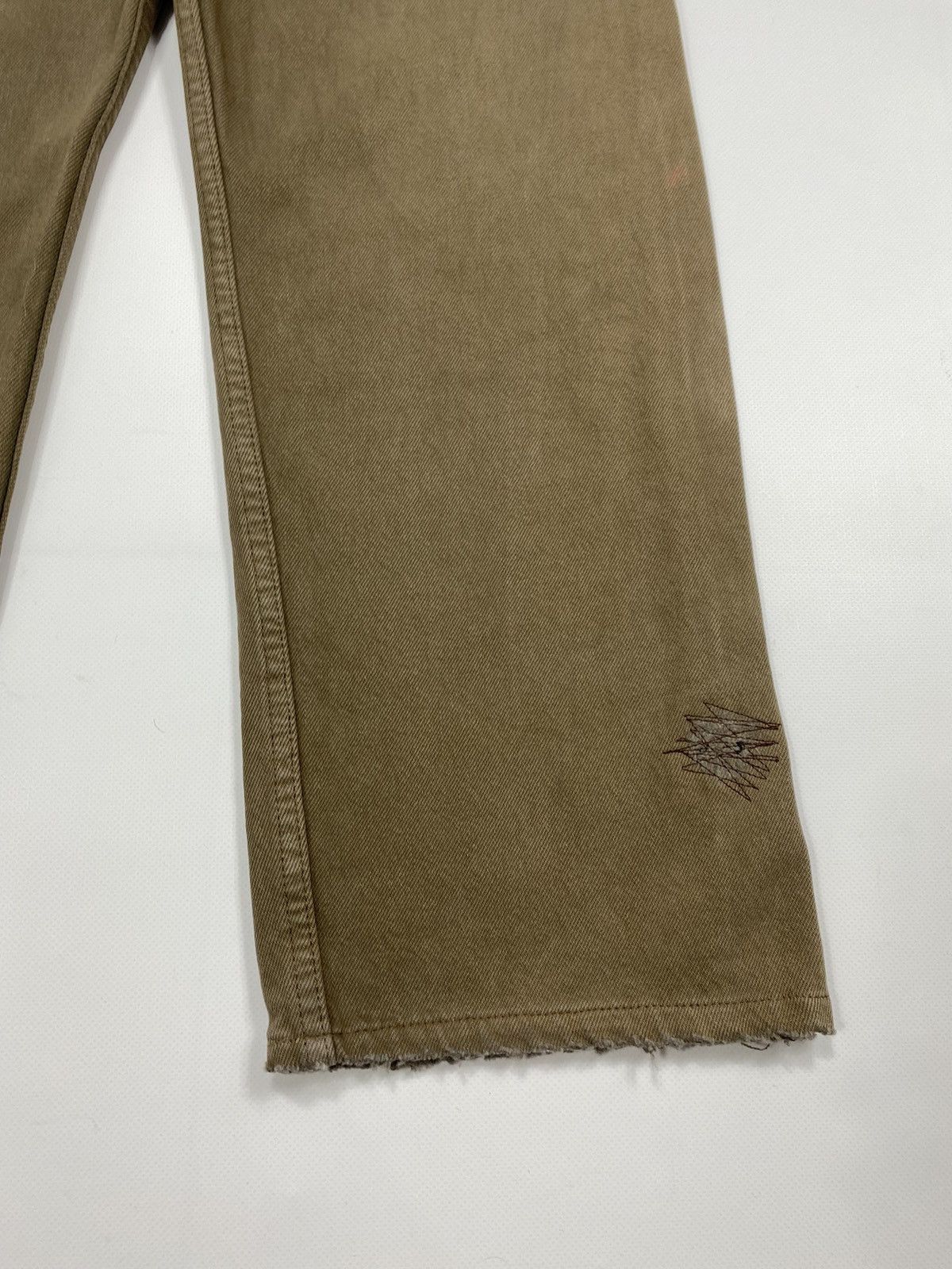 Levi's 🔥LASTDROP🔥Made In USA Greenish Brown Fade Distressed Pants Size US 33 - 8 Thumbnail