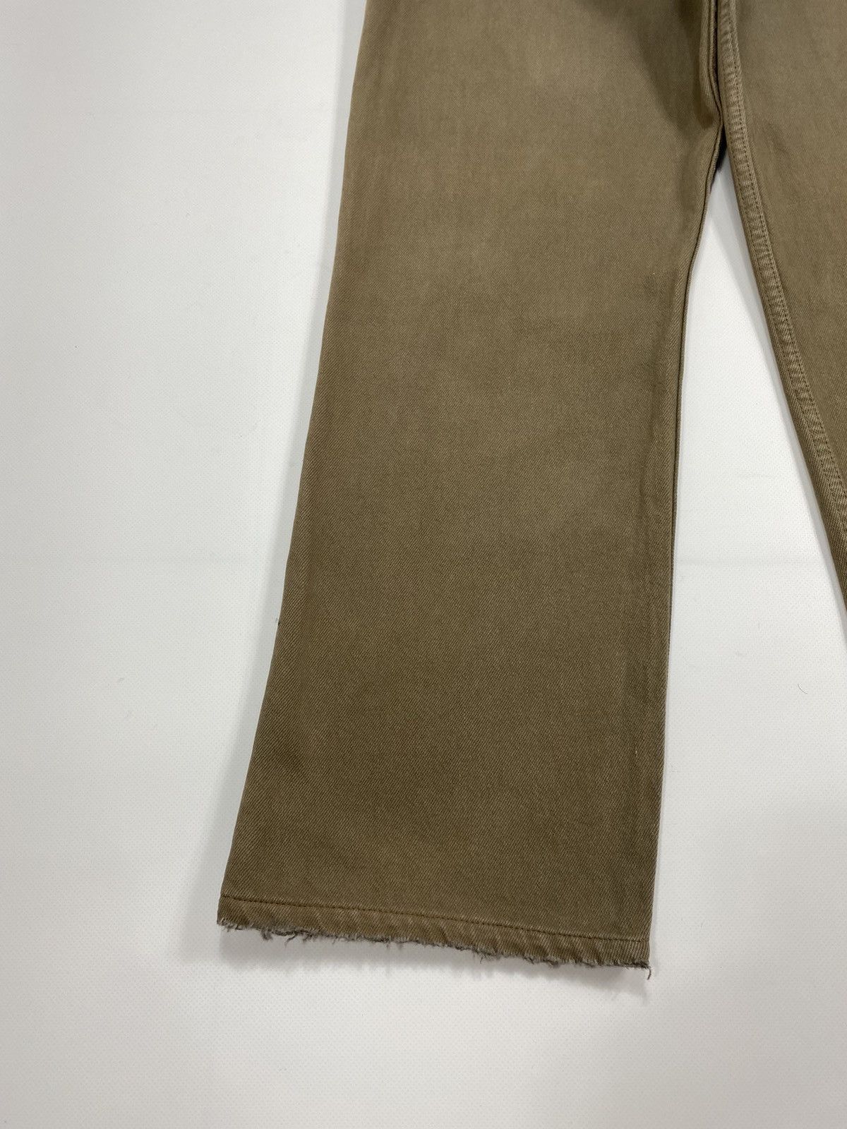 Levi's 🔥LASTDROP🔥Made In USA Greenish Brown Fade Distressed Pants Size US 33 - 11 Thumbnail