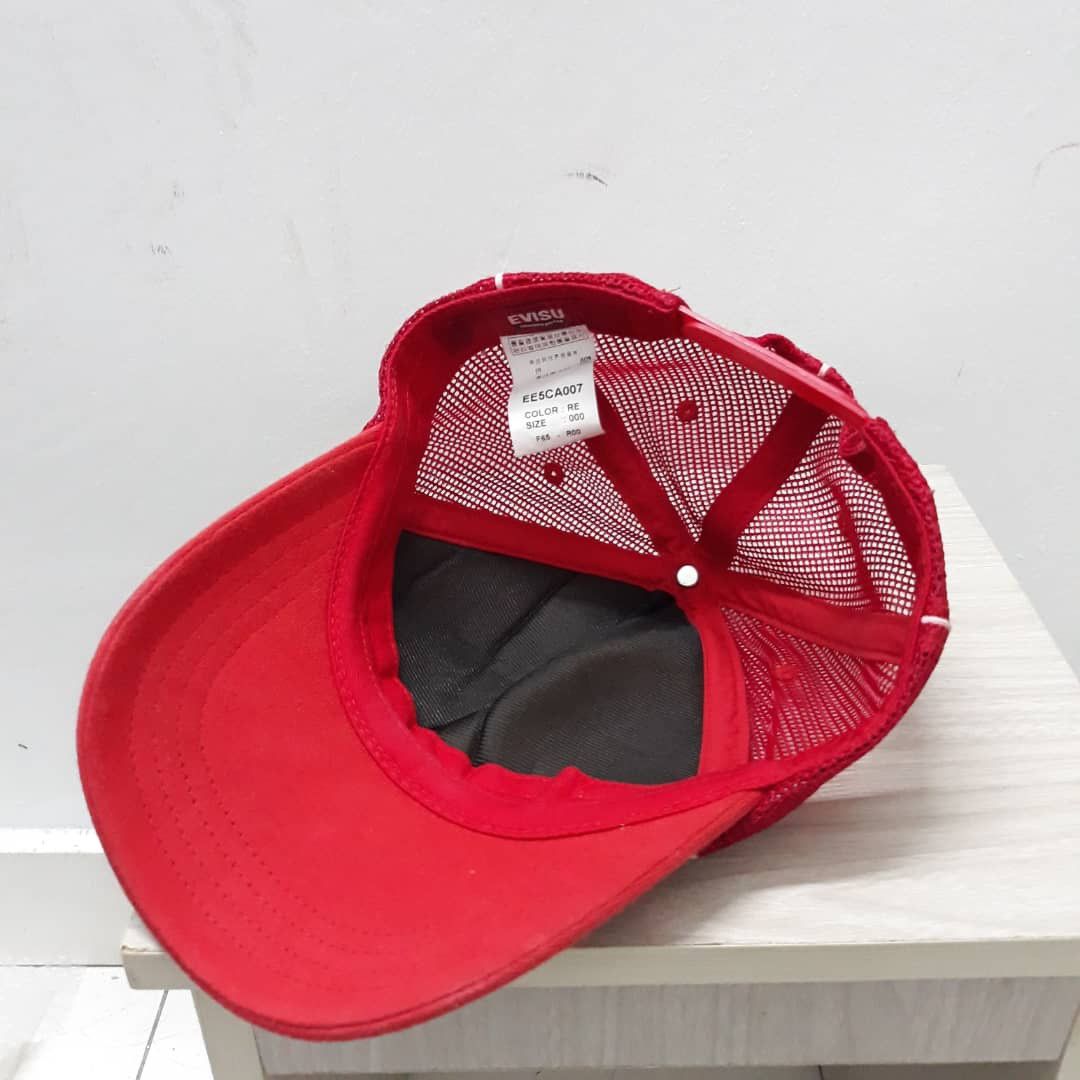 Japanese Brand EVISU Authentic Trucker Hat Size ONE SIZE - 7 Thumbnail