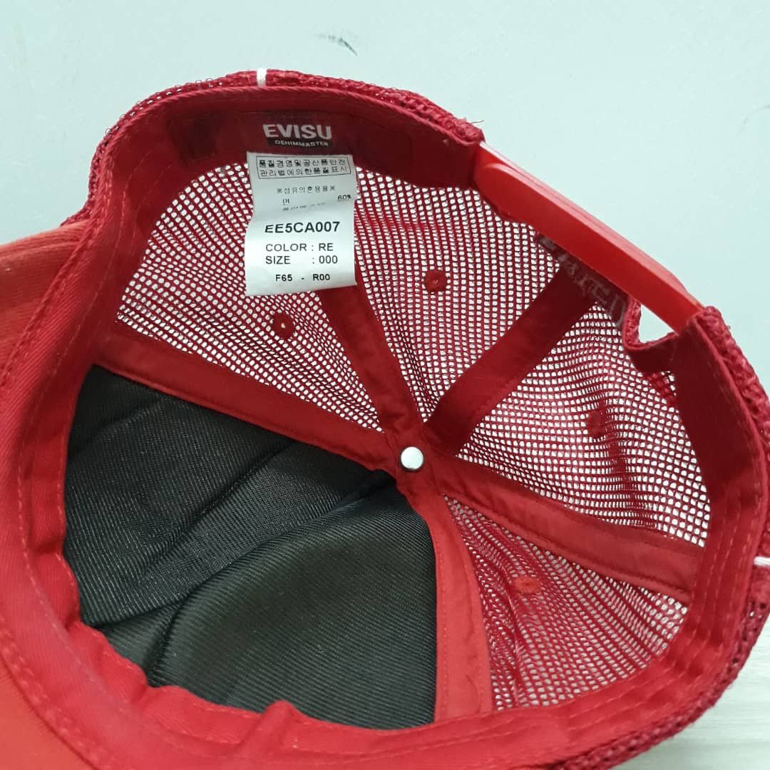 Japanese Brand EVISU Authentic Trucker Hat Size ONE SIZE - 8 Thumbnail