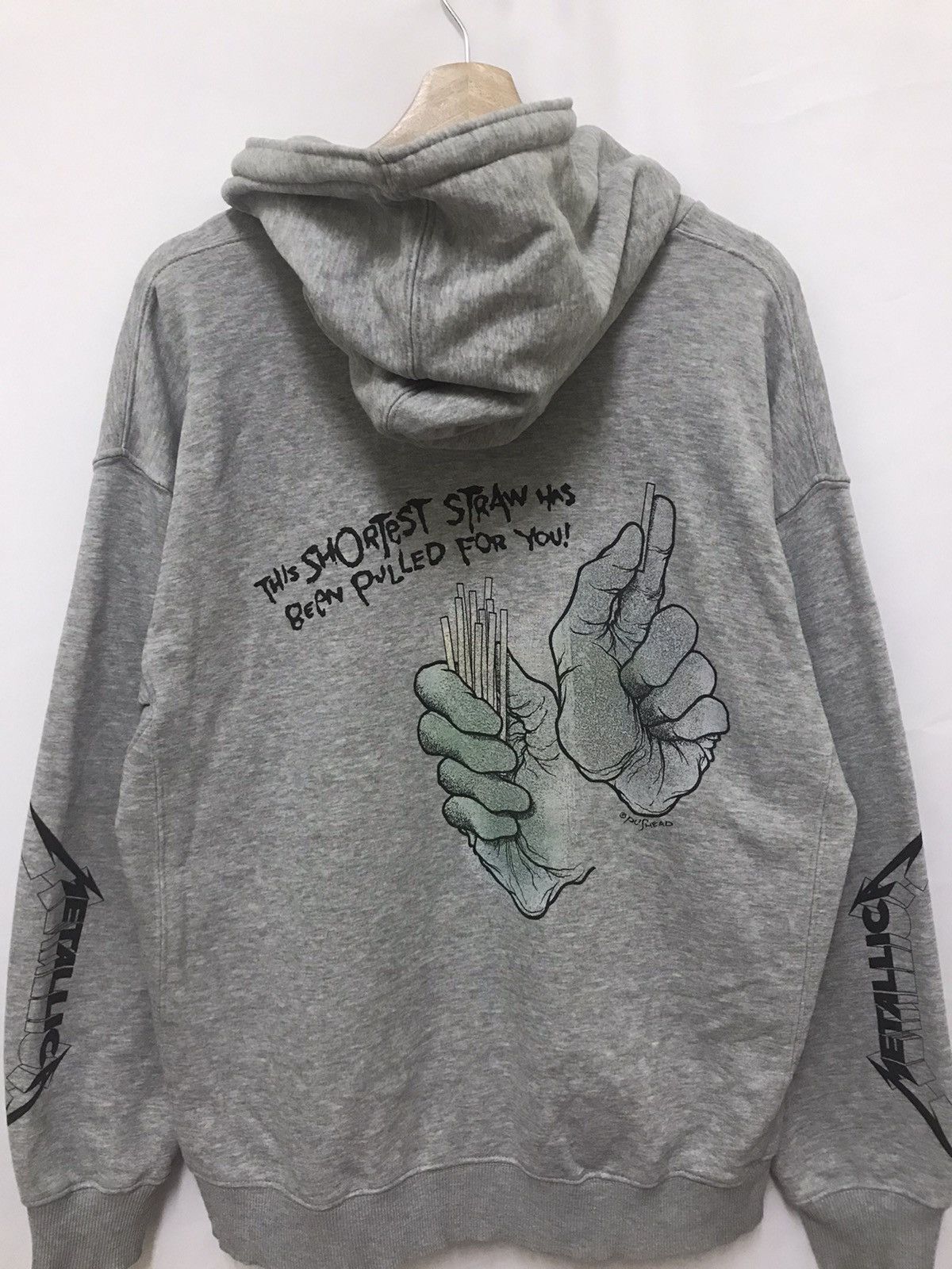 Band Tees × Metallica VINTAGE METALICCA HOODIE SWEATSHIRT PUSHEAD BIG LOGO Size US L / EU 52-54 / 3 - 3 Thumbnail