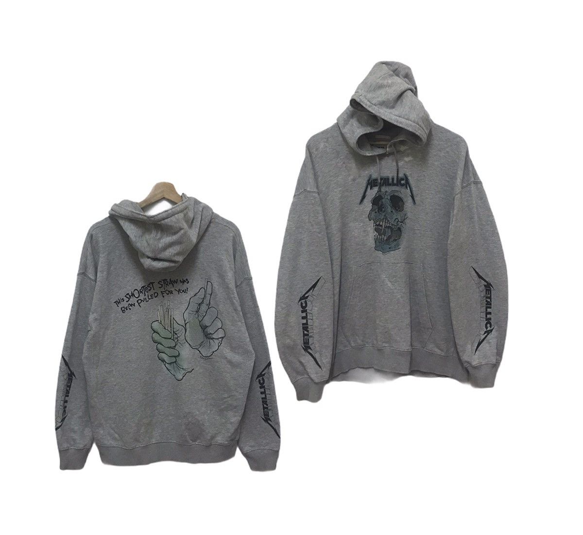 Band Tees × Metallica VINTAGE METALICCA HOODIE SWEATSHIRT PUSHEAD BIG LOGO Size US L / EU 52-54 / 3 - 1 Thumbnail