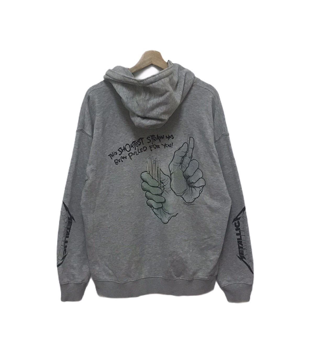 Band Tees × Metallica VINTAGE METALICCA HOODIE SWEATSHIRT PUSHEAD BIG LOGO Size US L / EU 52-54 / 3 - 4 Thumbnail