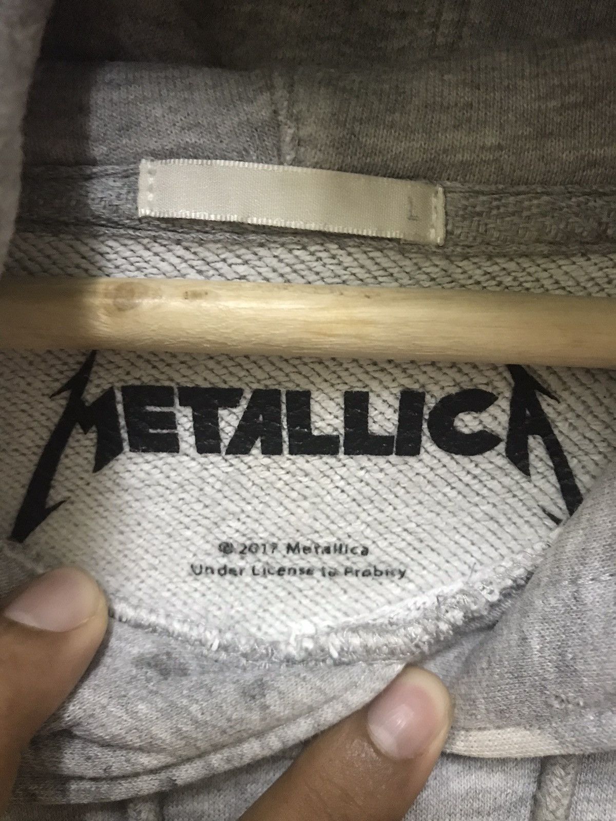 Band Tees × Metallica VINTAGE METALICCA HOODIE SWEATSHIRT PUSHEAD BIG LOGO Size US L / EU 52-54 / 3 - 10 Thumbnail