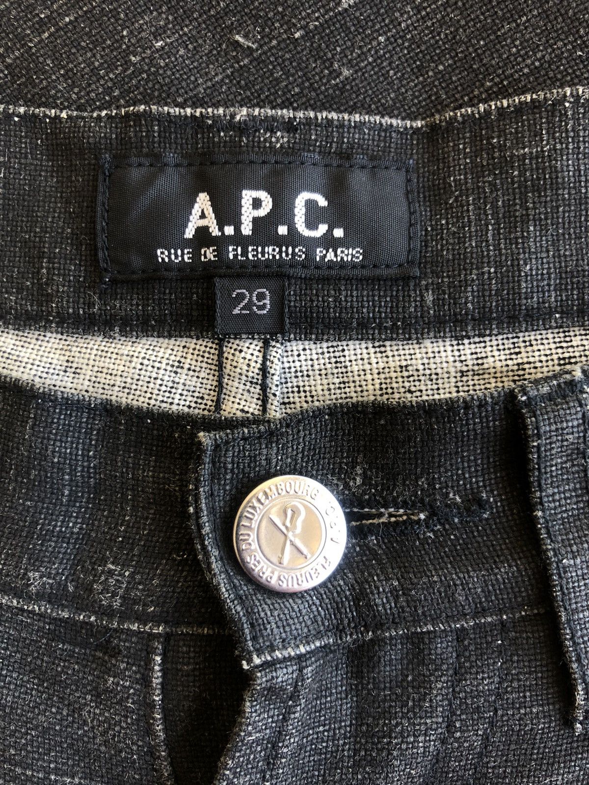 A.P.C. A.P.C. 🇫🇷 🇯🇵 Production Linen Blend Minimal Denim Size US 29 - 6 Thumbnail