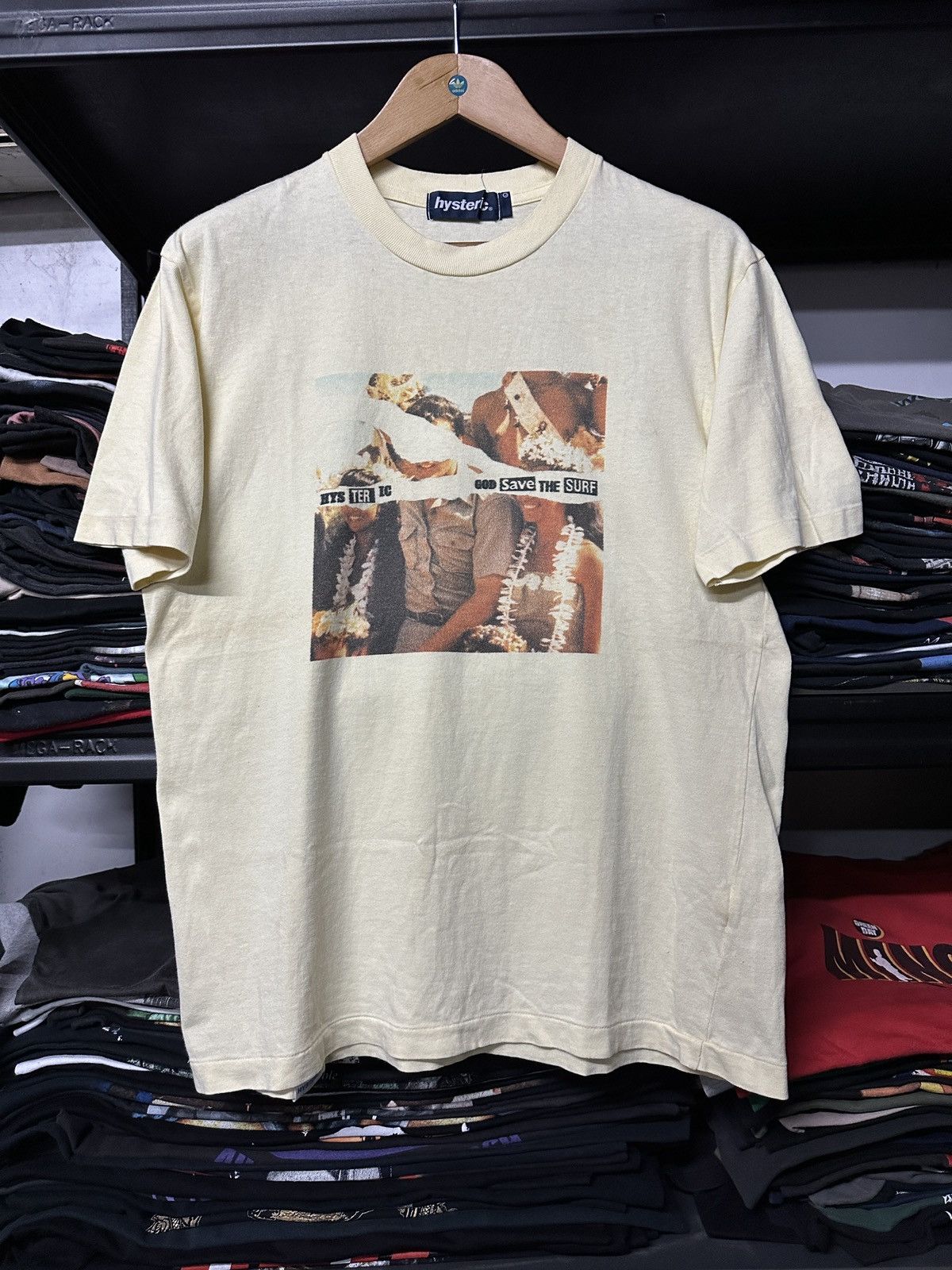 HYSTERIC GLAMOUR X VINTAGE 90'S HYSTERIC GLAMOUR GOD SAVE THE SURF SINGLE STITCH