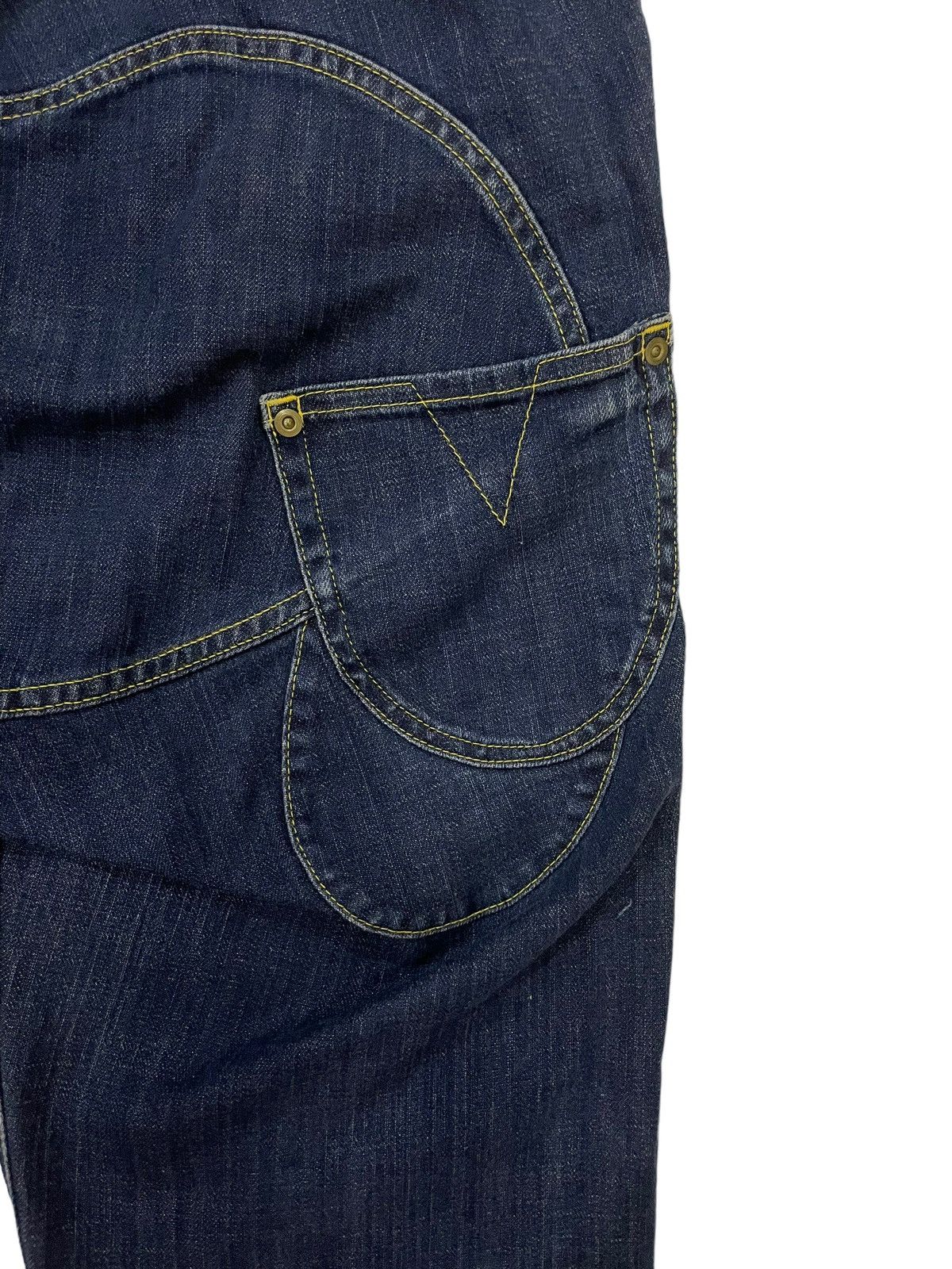 Issey Miyake × Tsumori Chisato × mercibeaucoup Vintage Issey Miyake Dropped Crotch Multi-Pocket Denim Size US 31 - 14 Thumbnail