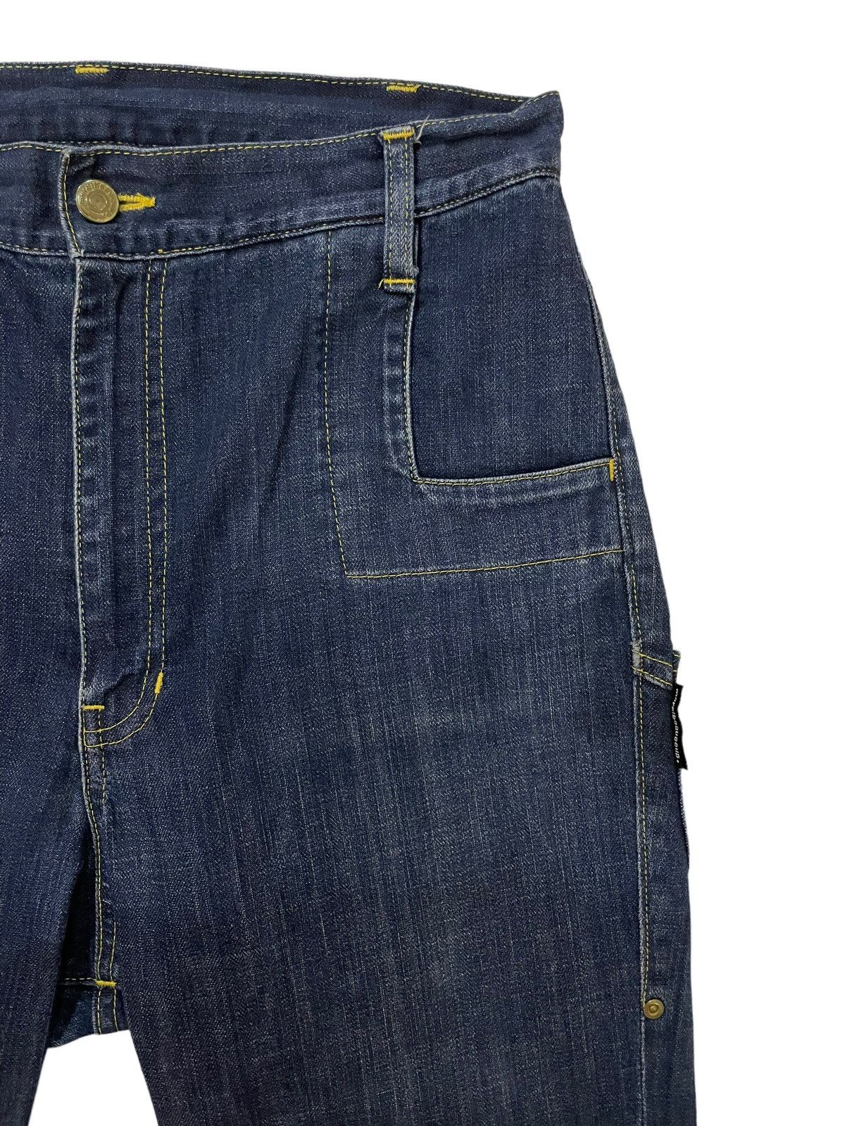 Issey Miyake × Tsumori Chisato × mercibeaucoup Vintage Issey Miyake Dropped Crotch Multi-Pocket Denim Size US 31 - 8 Thumbnail