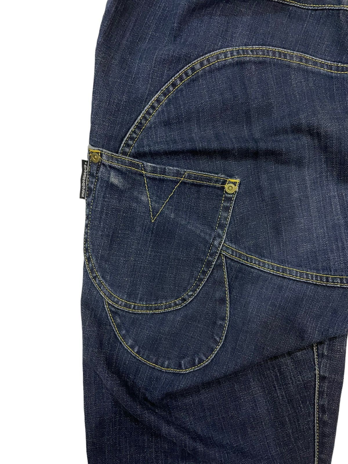 Issey Miyake × Tsumori Chisato × mercibeaucoup Vintage Issey Miyake Dropped Crotch Multi-Pocket Denim Size US 31 - 13 Thumbnail