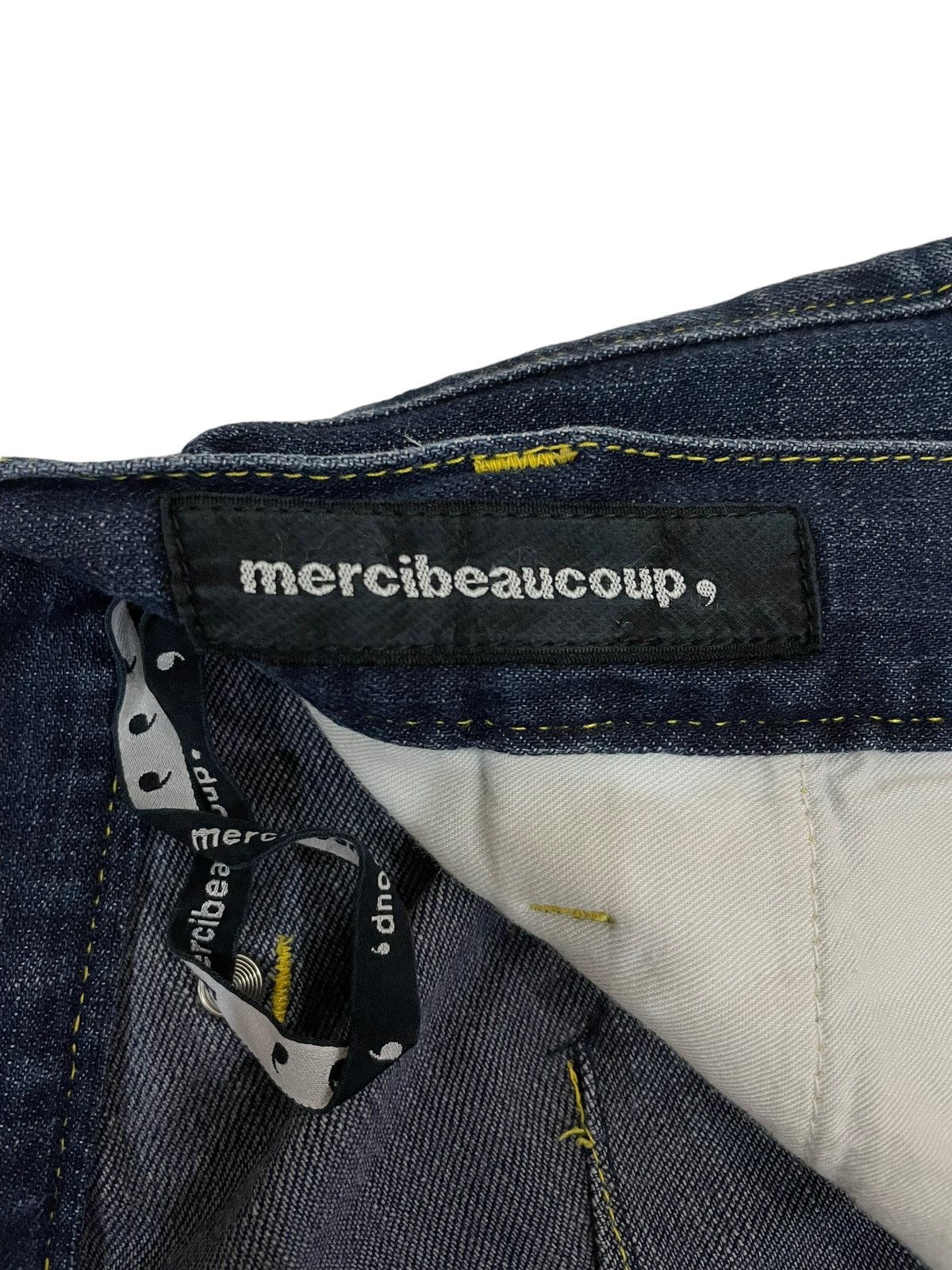 Issey Miyake × Tsumori Chisato × mercibeaucoup Vintage Issey Miyake Dropped Crotch Multi-Pocket Denim Size US 31 - 15 Thumbnail