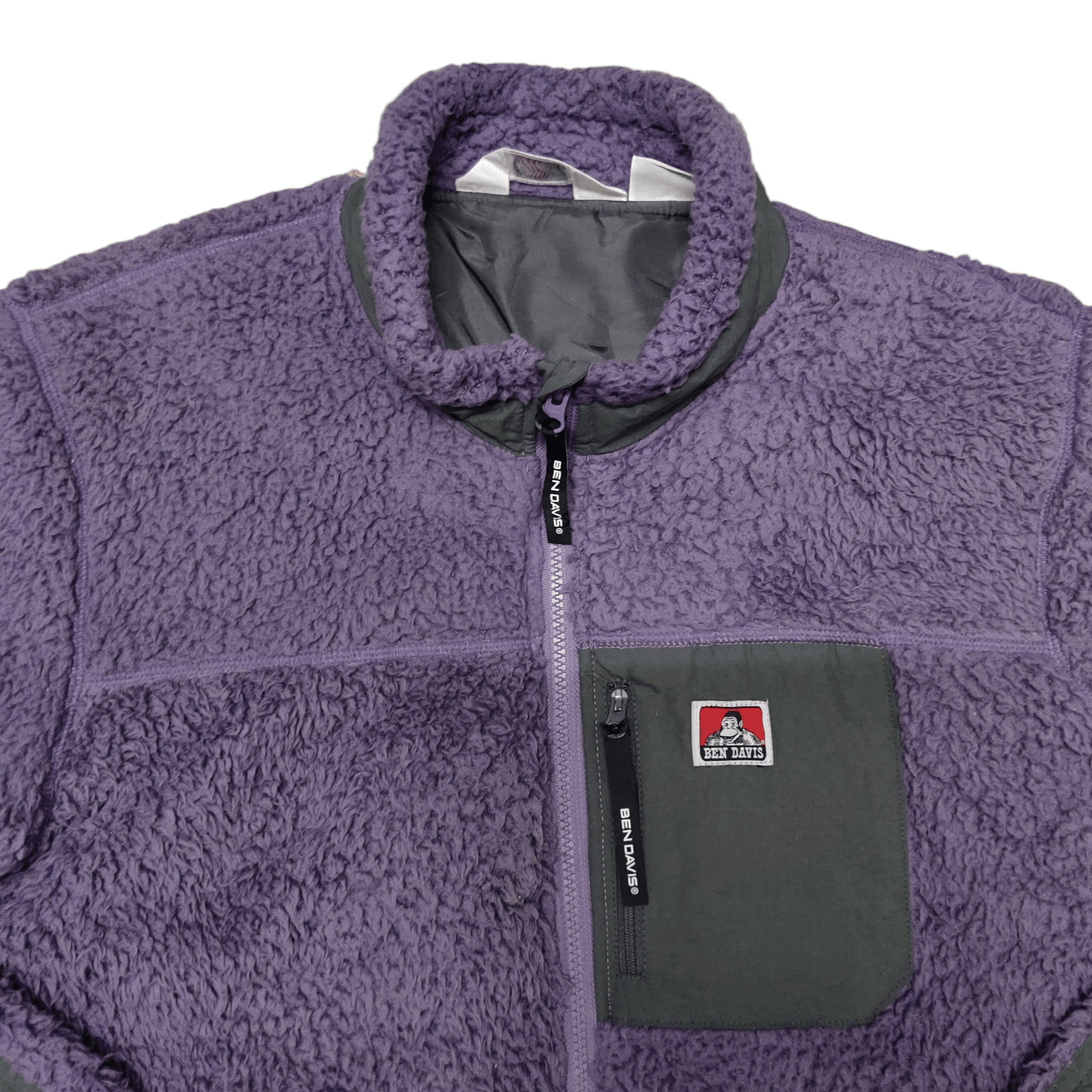 Ben Davis Vintage Ben Davis Sherpa Fleece Jacket Deep Pile Size US L / EU 52-54 / 3 - 2 Thumbnail