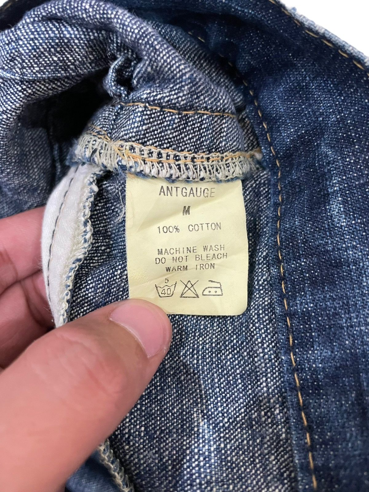 Japanese Brand × Seditionaries 90s Vtg AntGauge Japanese Double Waist Distressed Punk Jeans Size US 29 - 8 Thumbnail