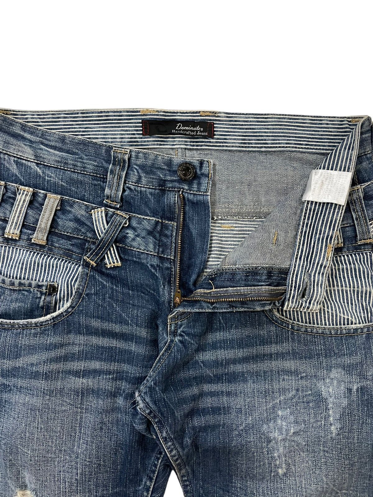 14th Addiction × Japanese Brand Y2k Japanese Dominate Double Waist Faded Grunge Punk Jeans Size US 32 / EU 48 - 9 Thumbnail