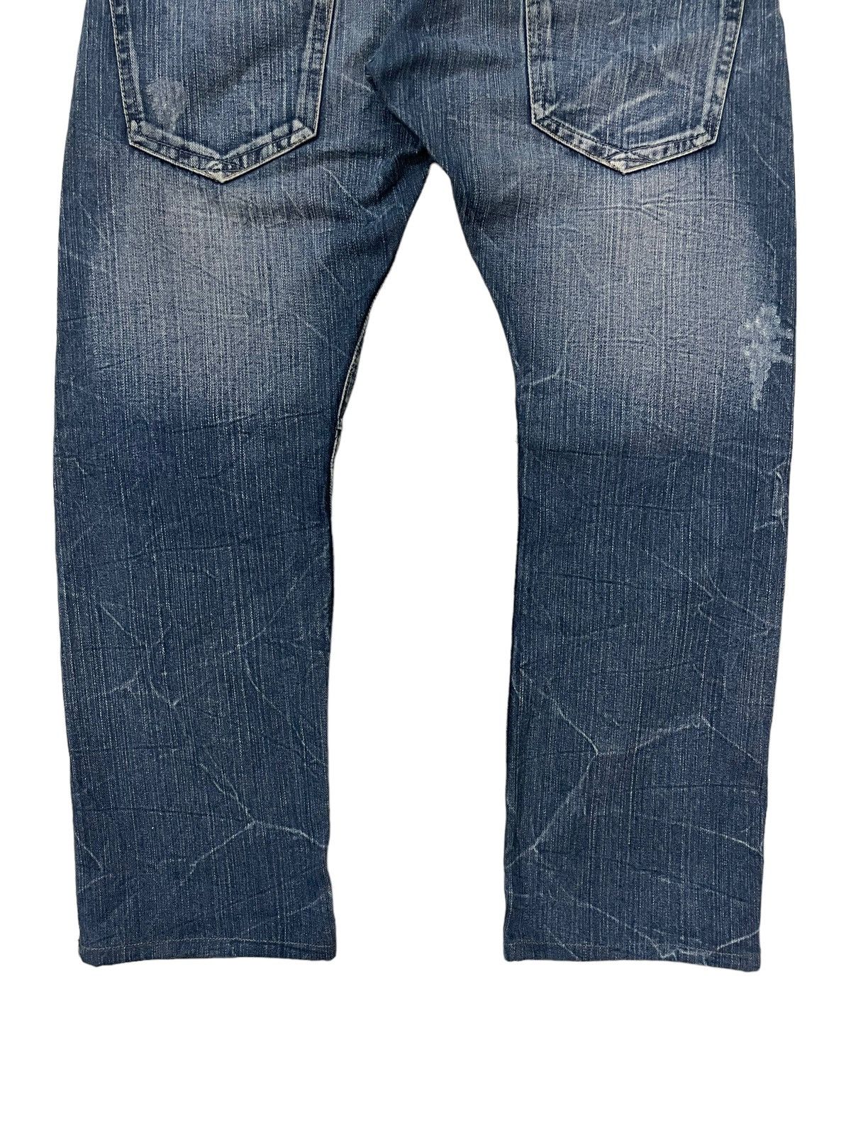 14th Addiction × Japanese Brand Y2k Japanese Dominate Double Waist Faded Grunge Punk Jeans Size US 32 / EU 48 - 11 Thumbnail