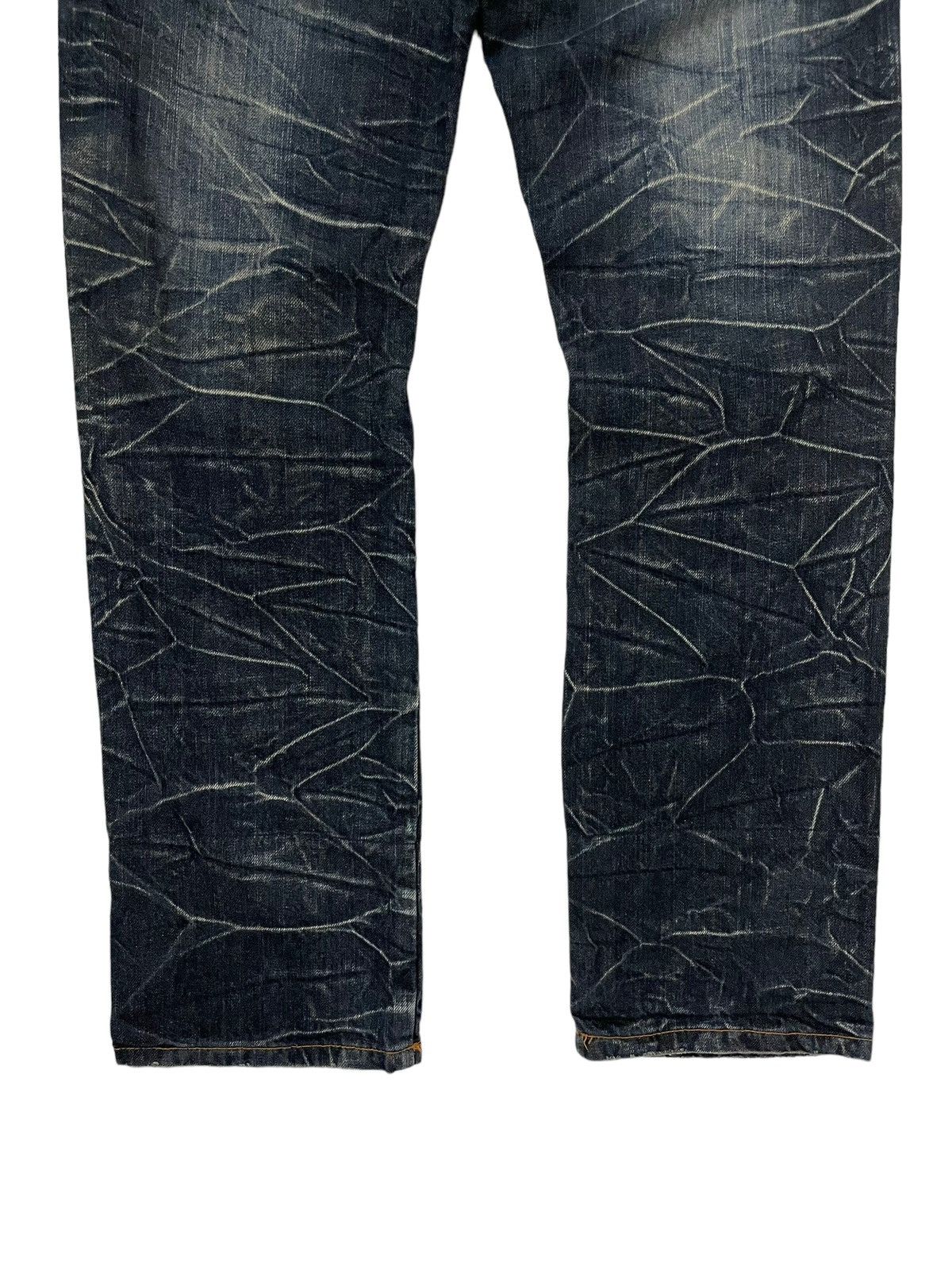 Japanese Brand × Seditionaries × semanticdesign Y2k Nylaus Japanese Double Waist Whisker Faded Punk Jeans Size US 30 / EU 46 - 12 Thumbnail